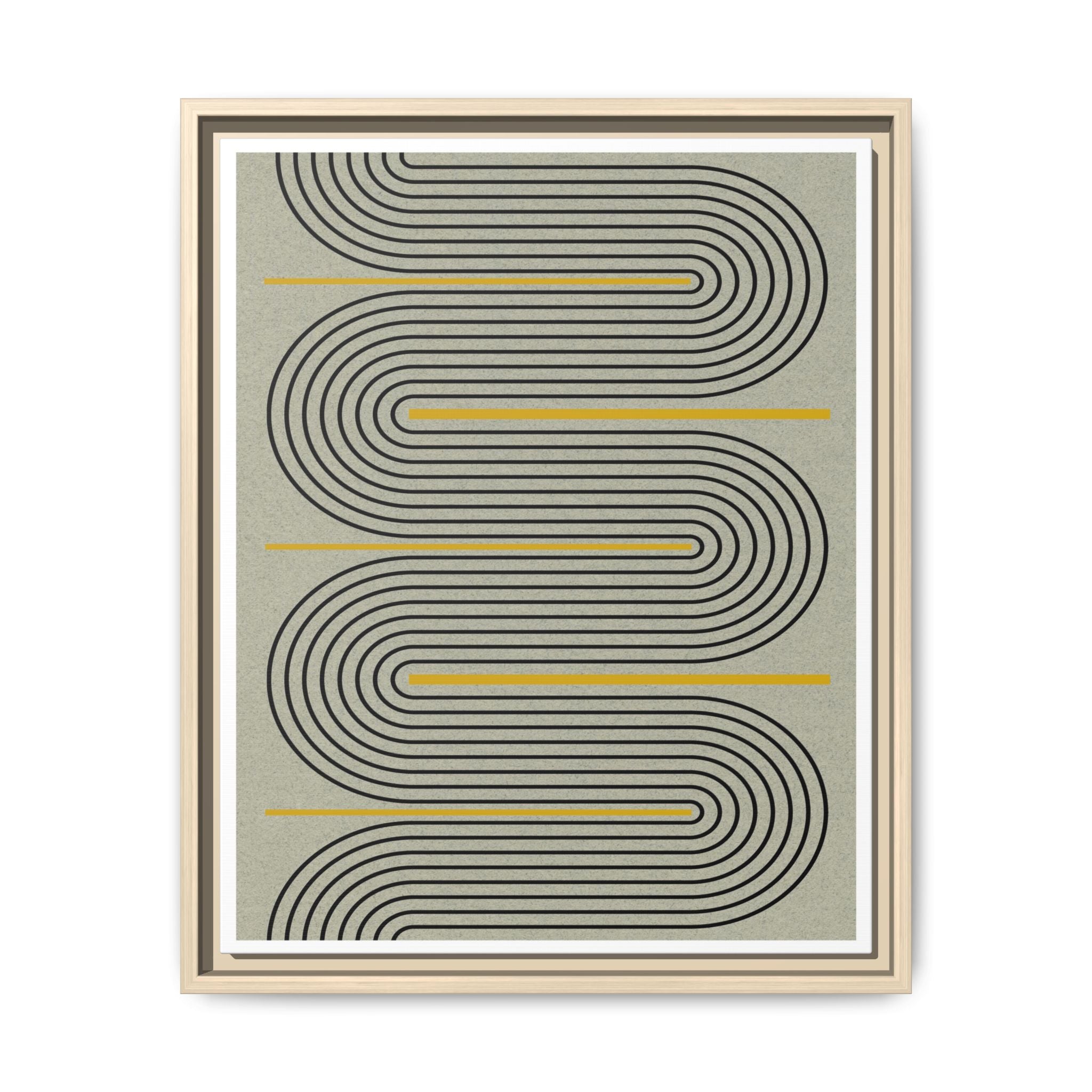 Golden Current Geometry - Framed