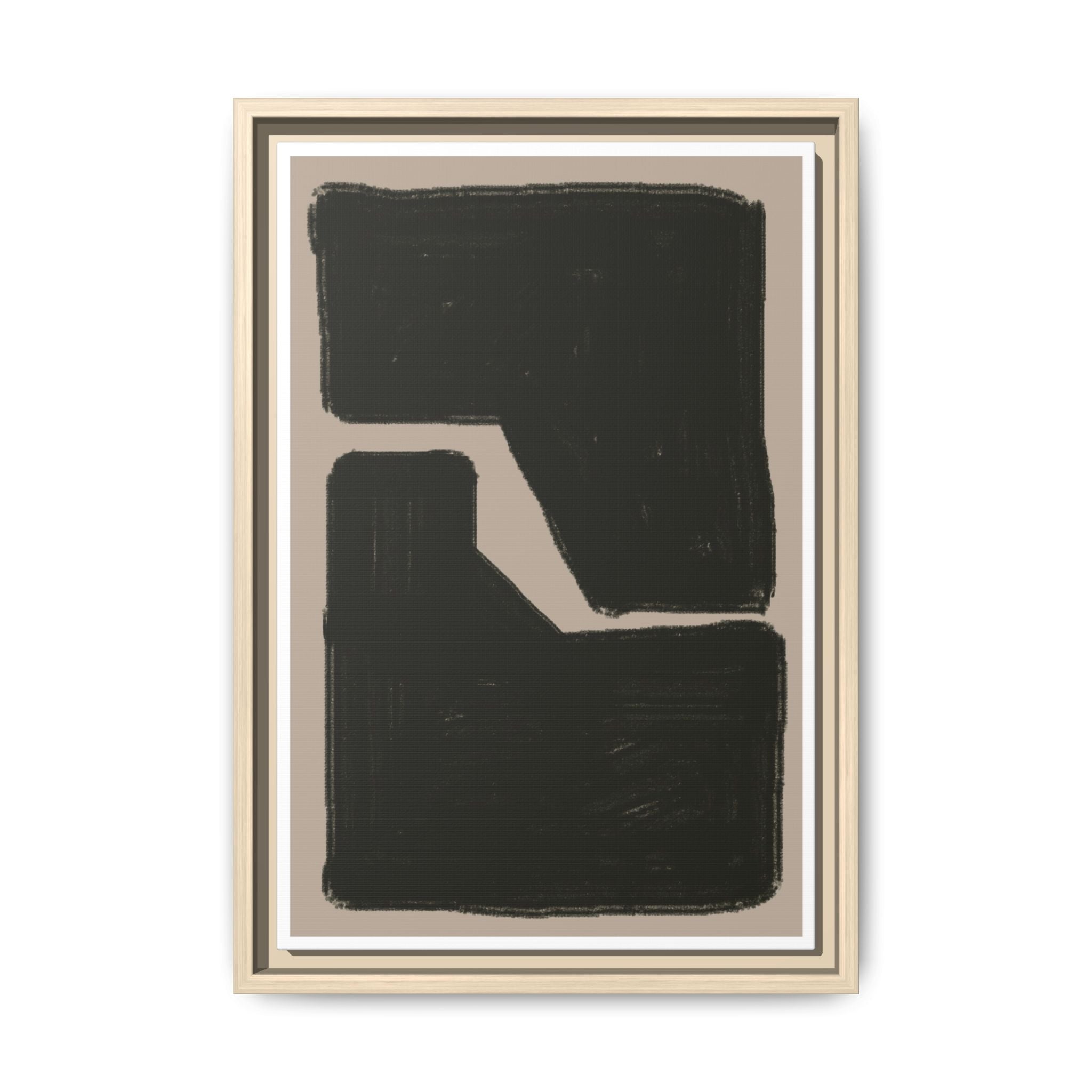 Midnight Geometry Passage - Framed