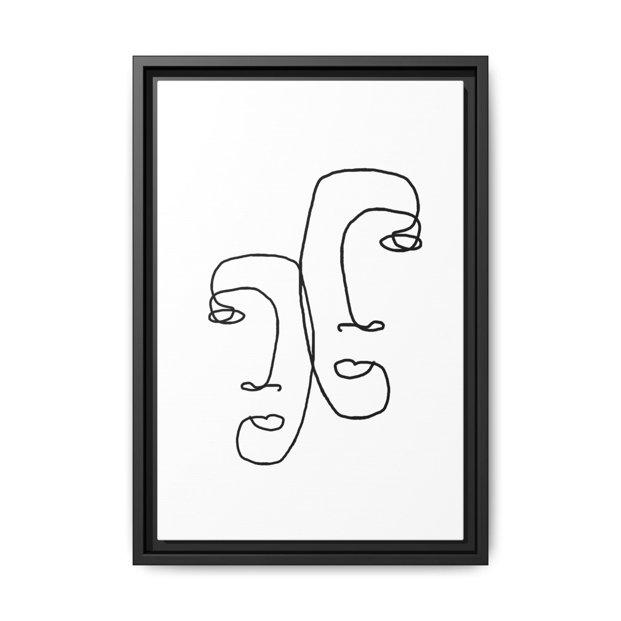 Silent Dual Reflections - Framed