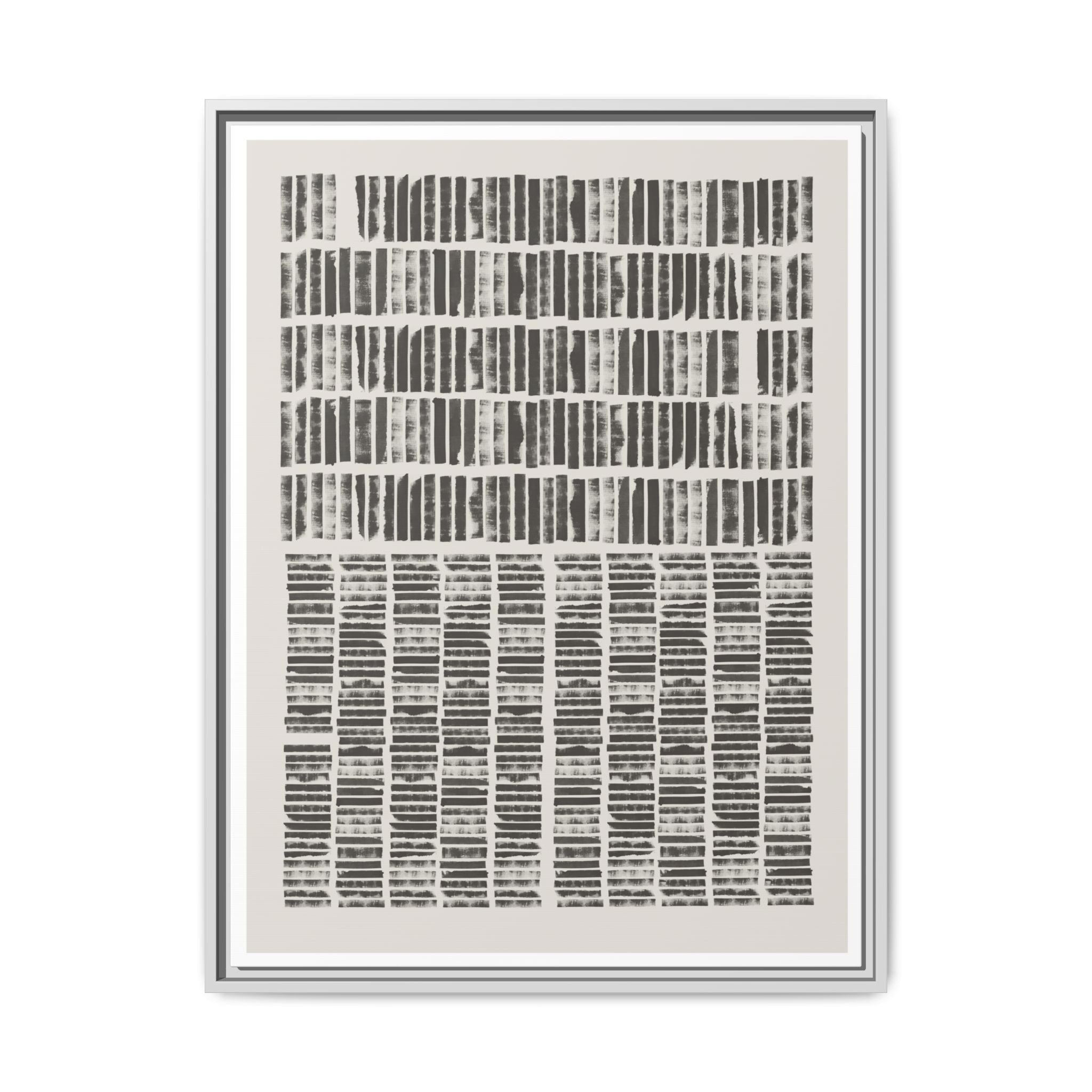 Shadow Rhythm Columns - Framed