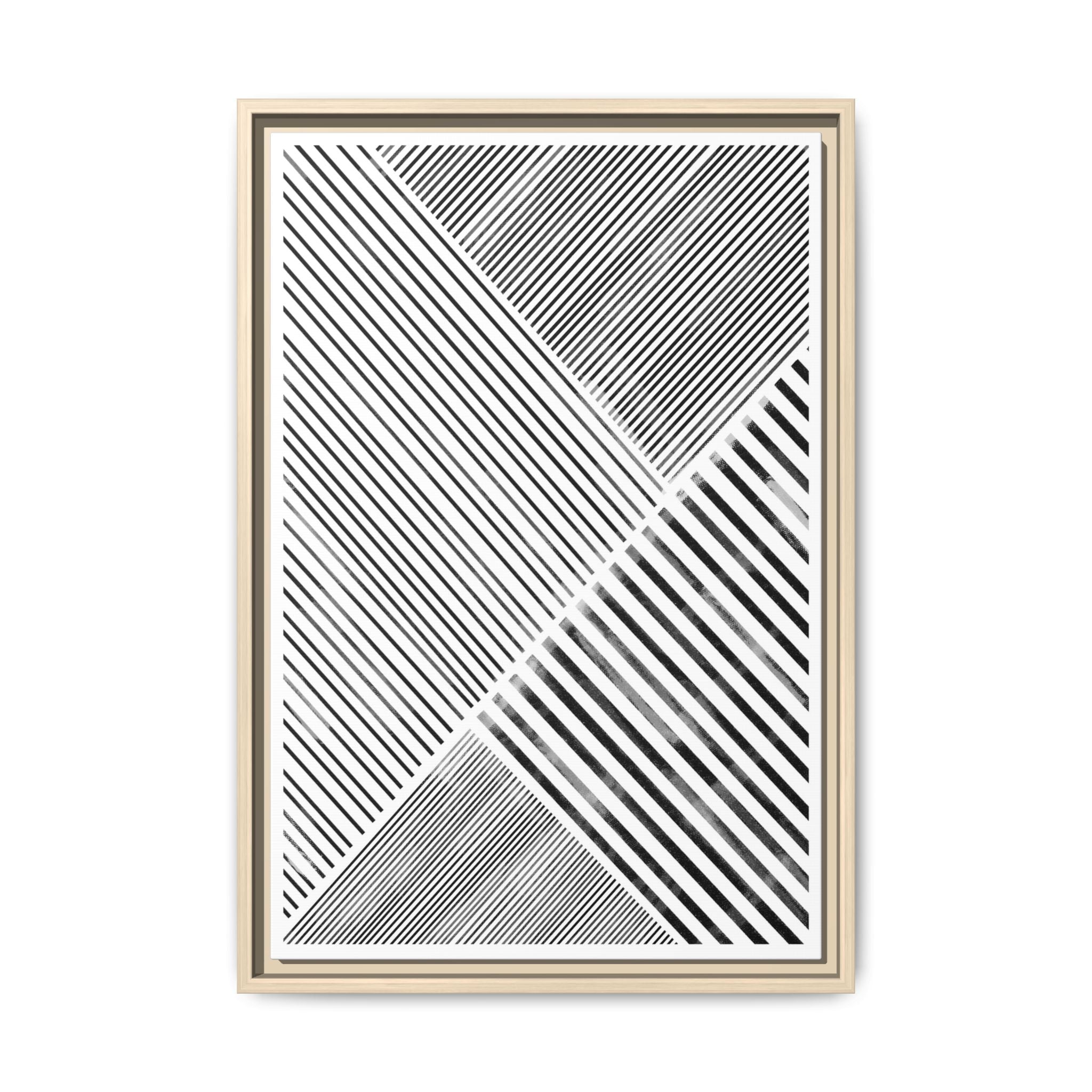 Monochrome Motion Angles - Framed