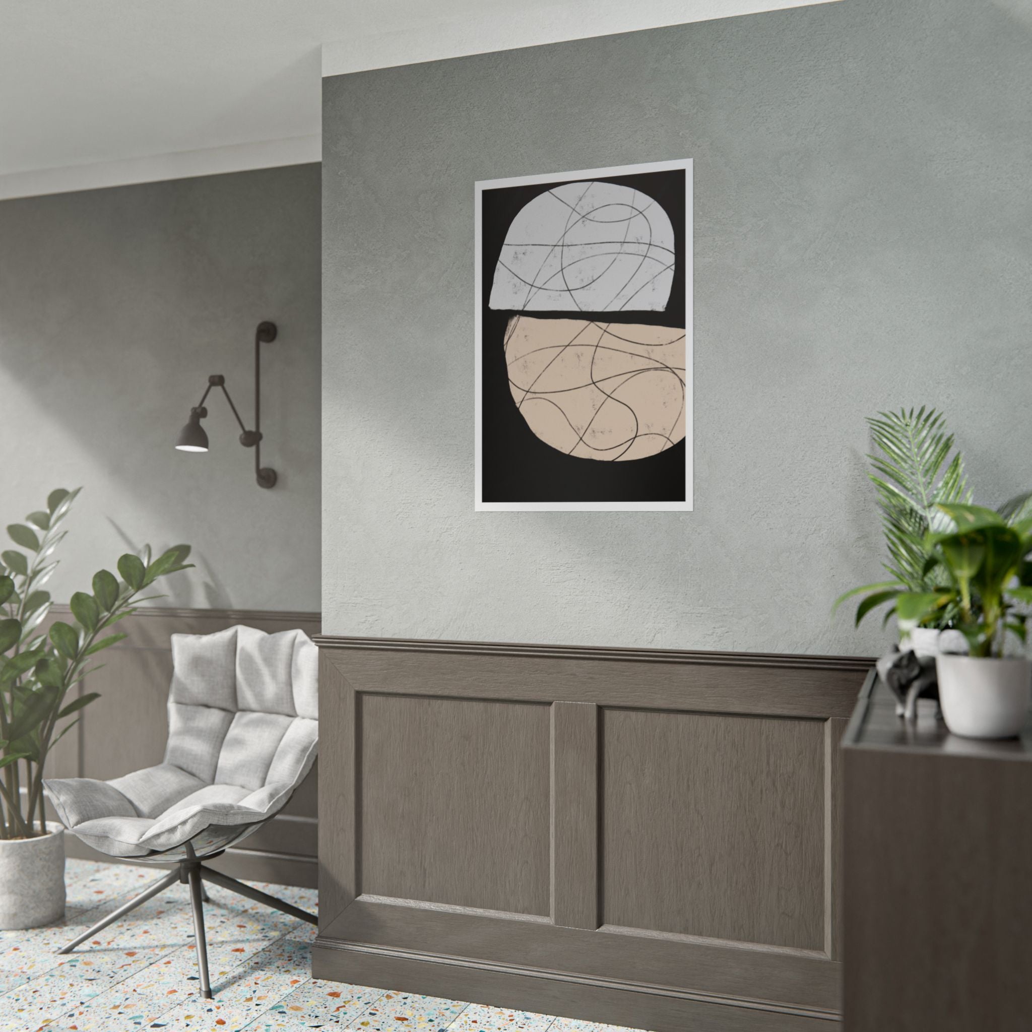 Nocturne Orbit Lines - Poster