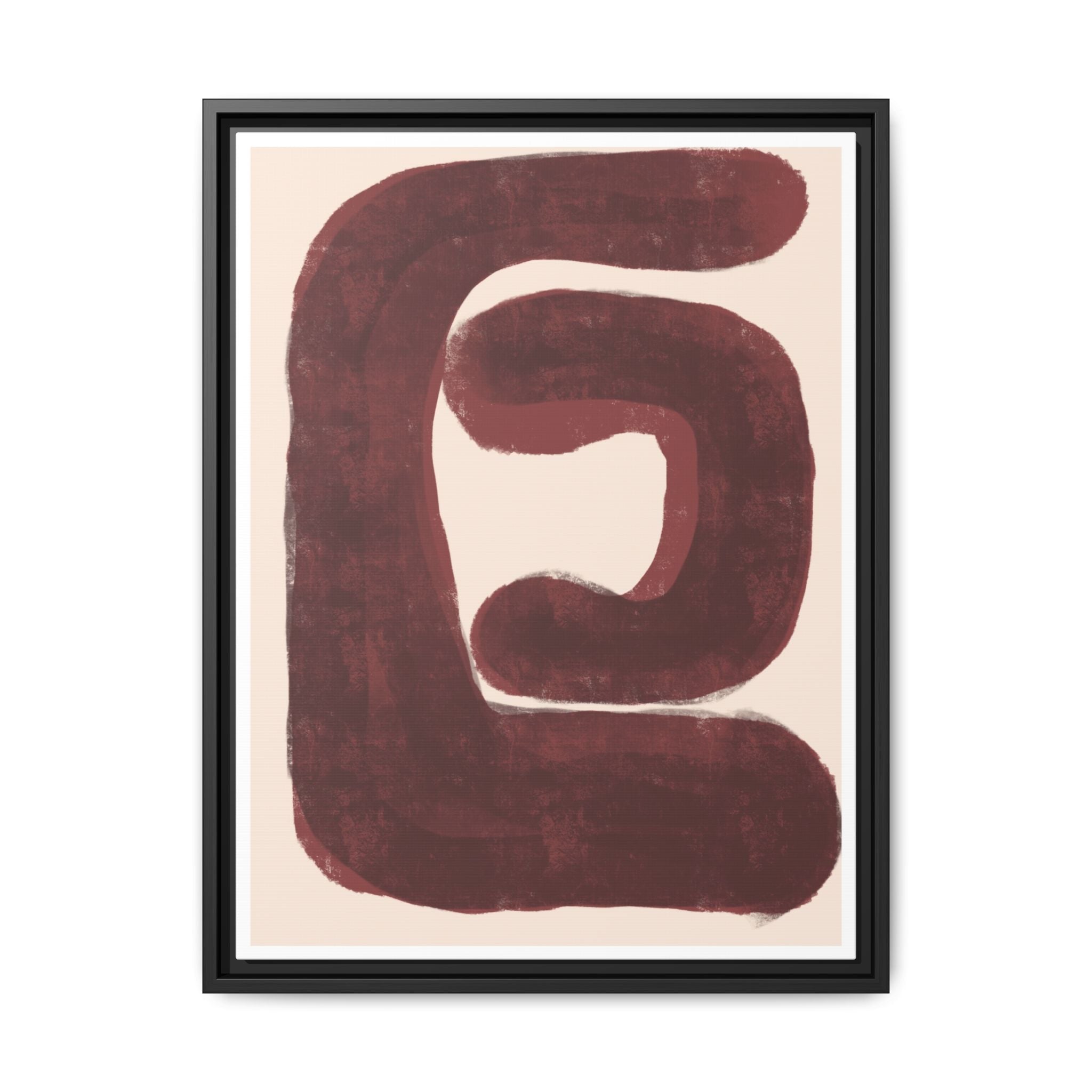 Burgundy Echo Form - Framed