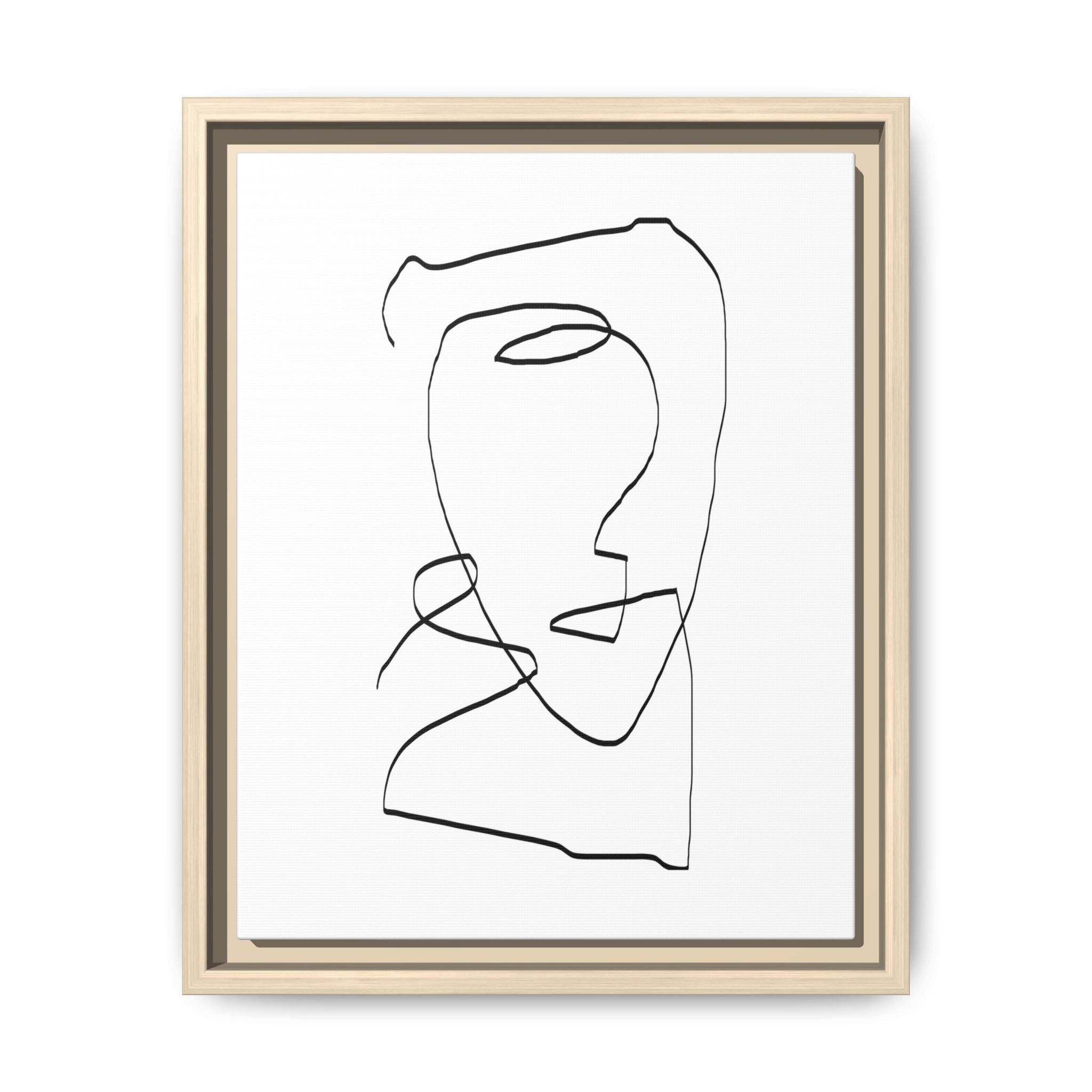 Silent Contour Reverie - Framed