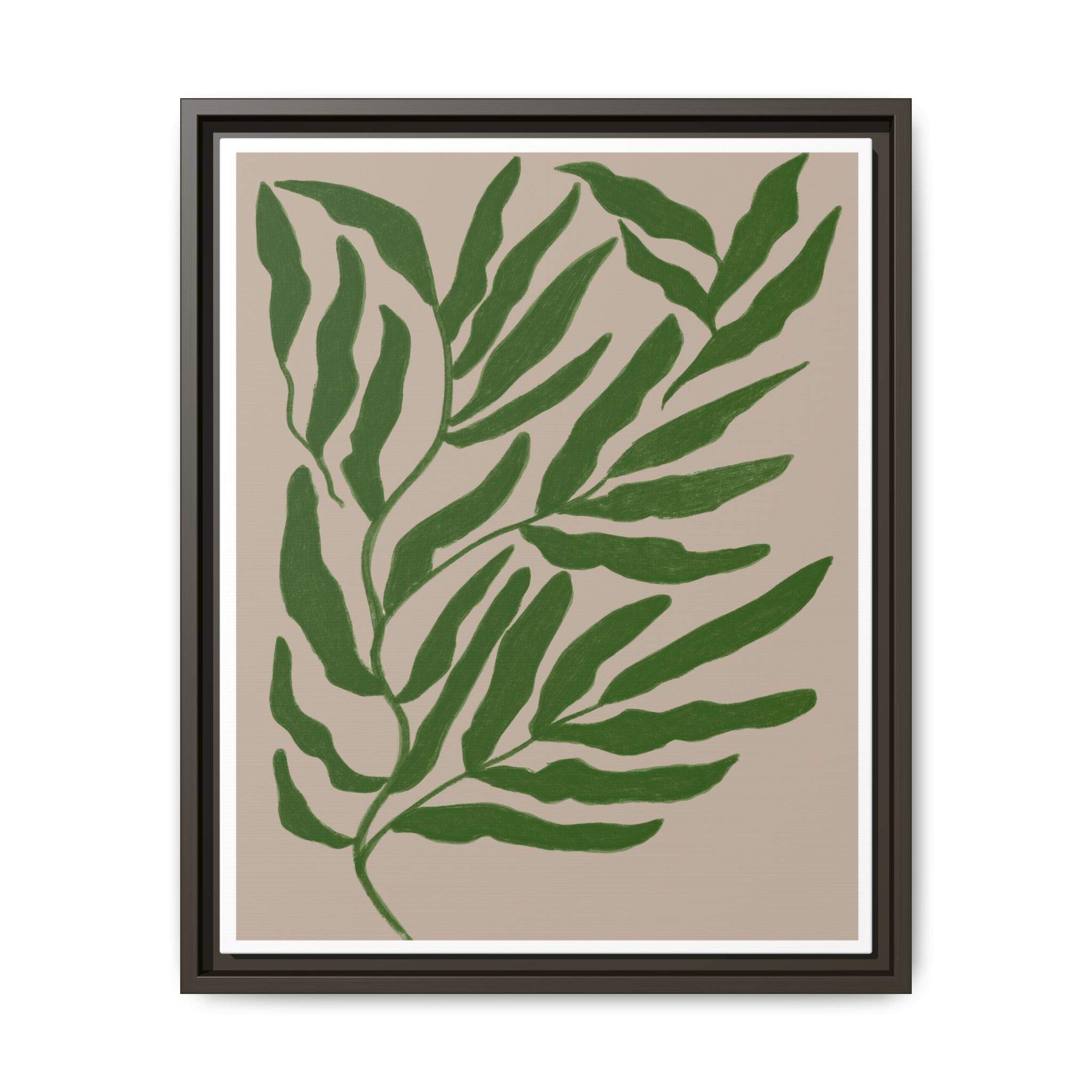 Emerald Canopy Drift - Framed