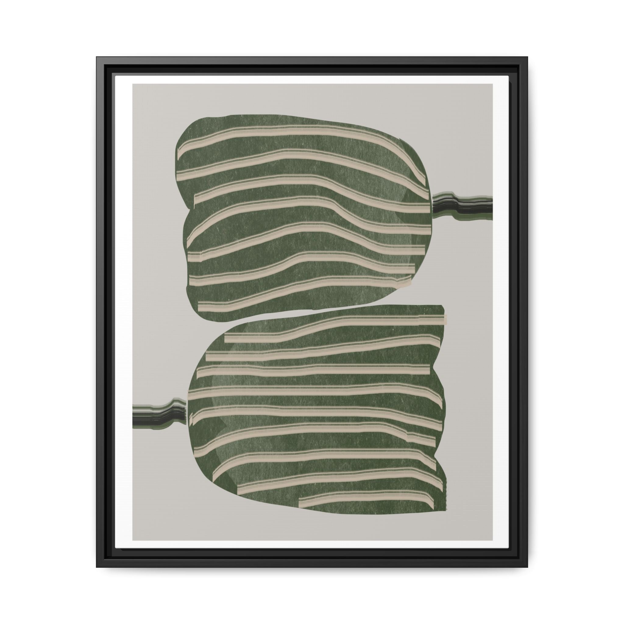 Verdant Echo Layers - Framed