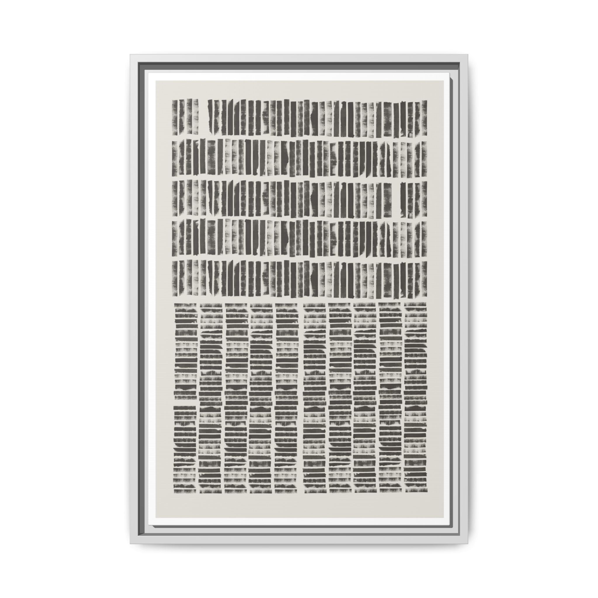 Shadow Rhythm Columns - Framed