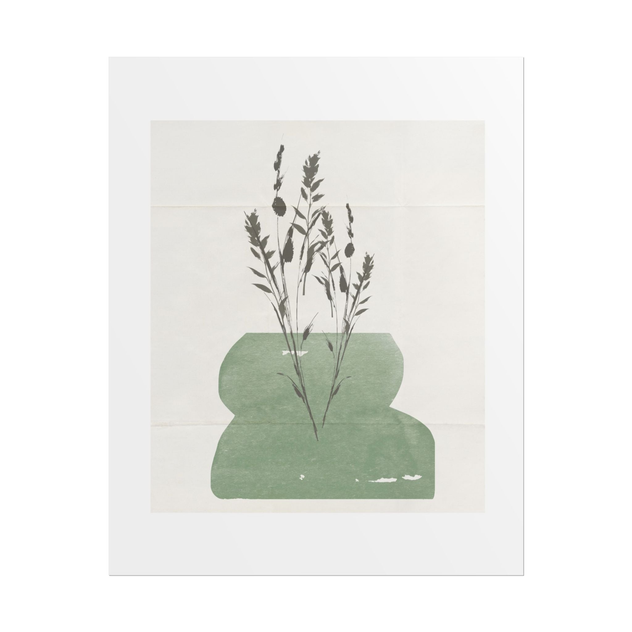 Sage Meadow Silhouette - Poster