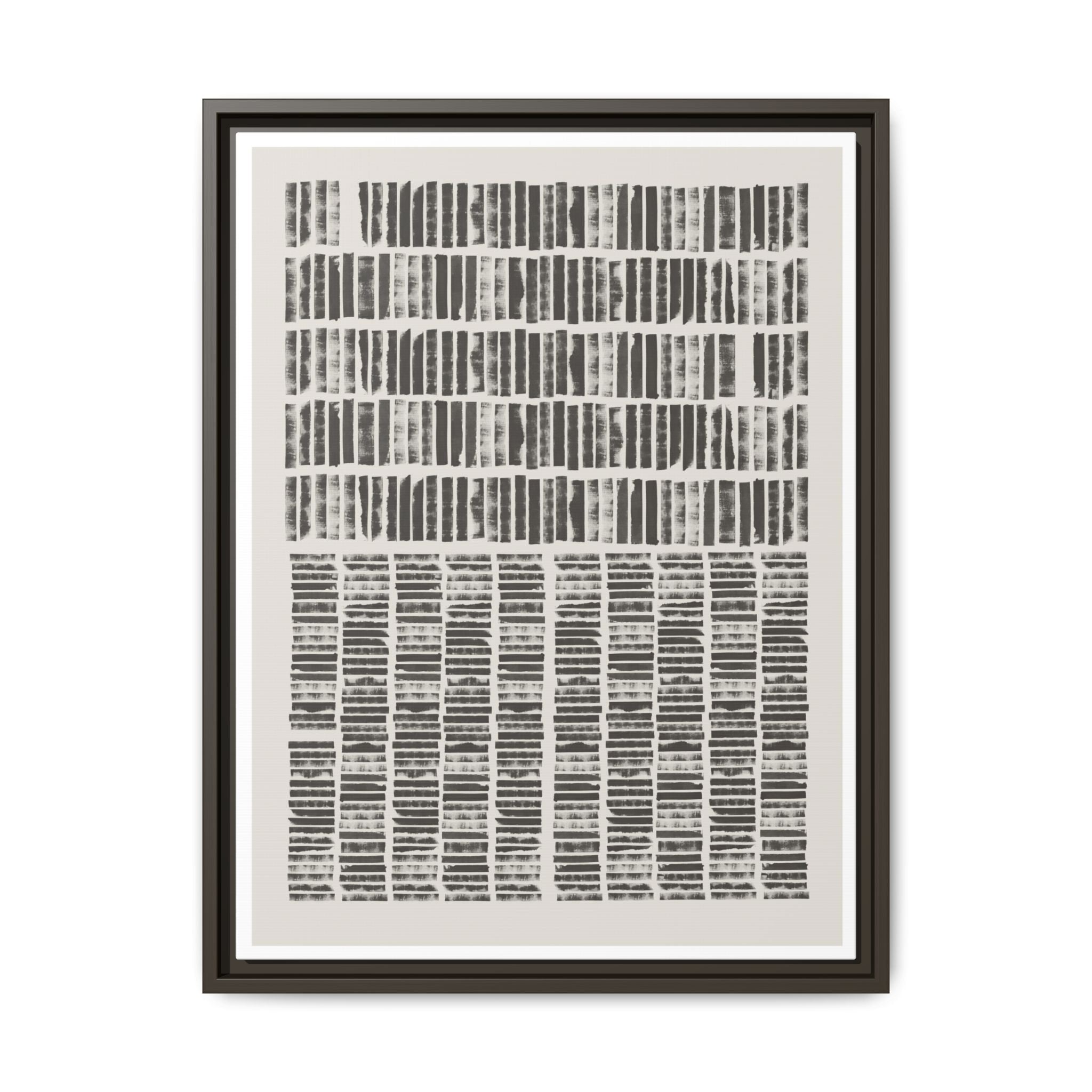 Shadow Rhythm Columns - Framed