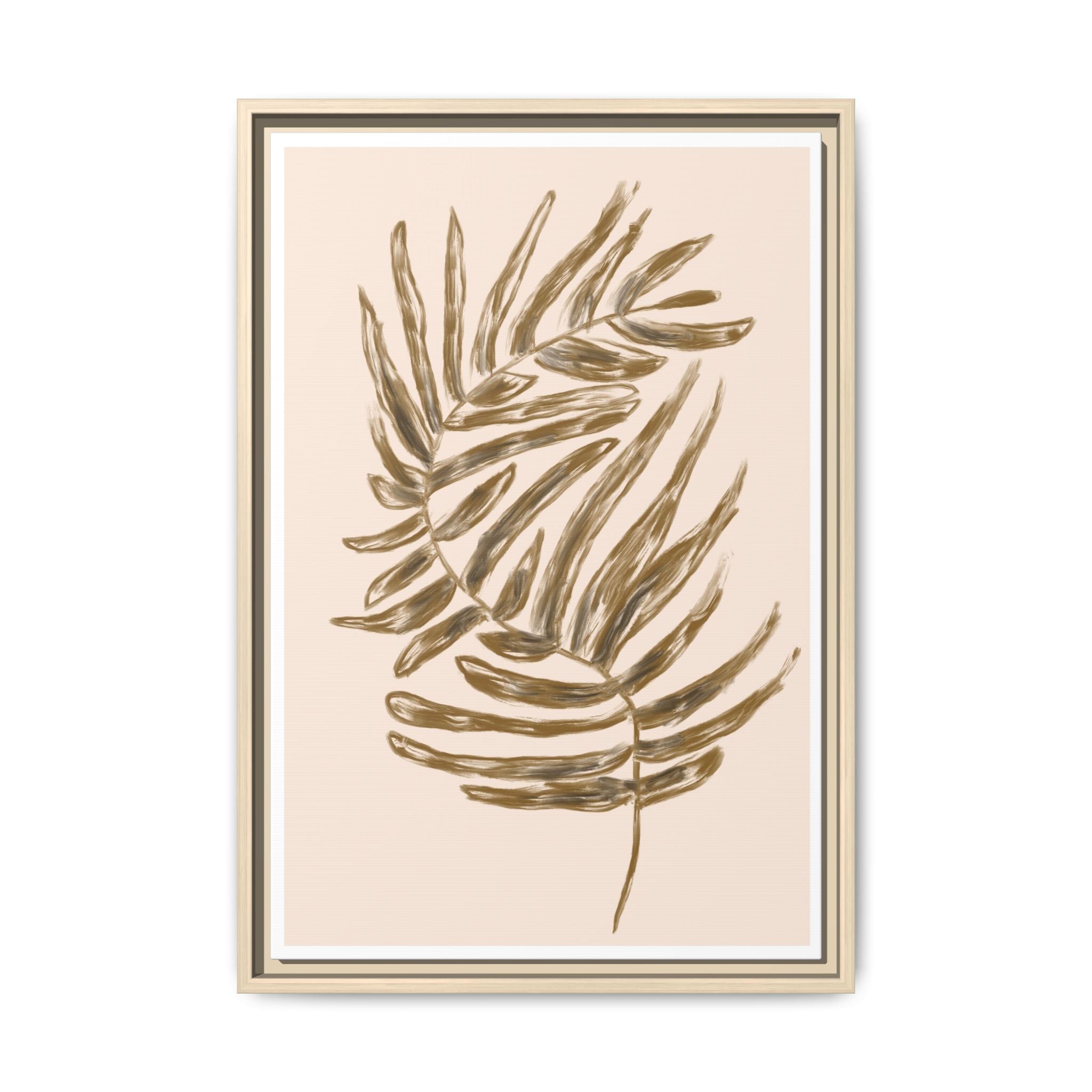 Golden Frond Reverie - Framed
