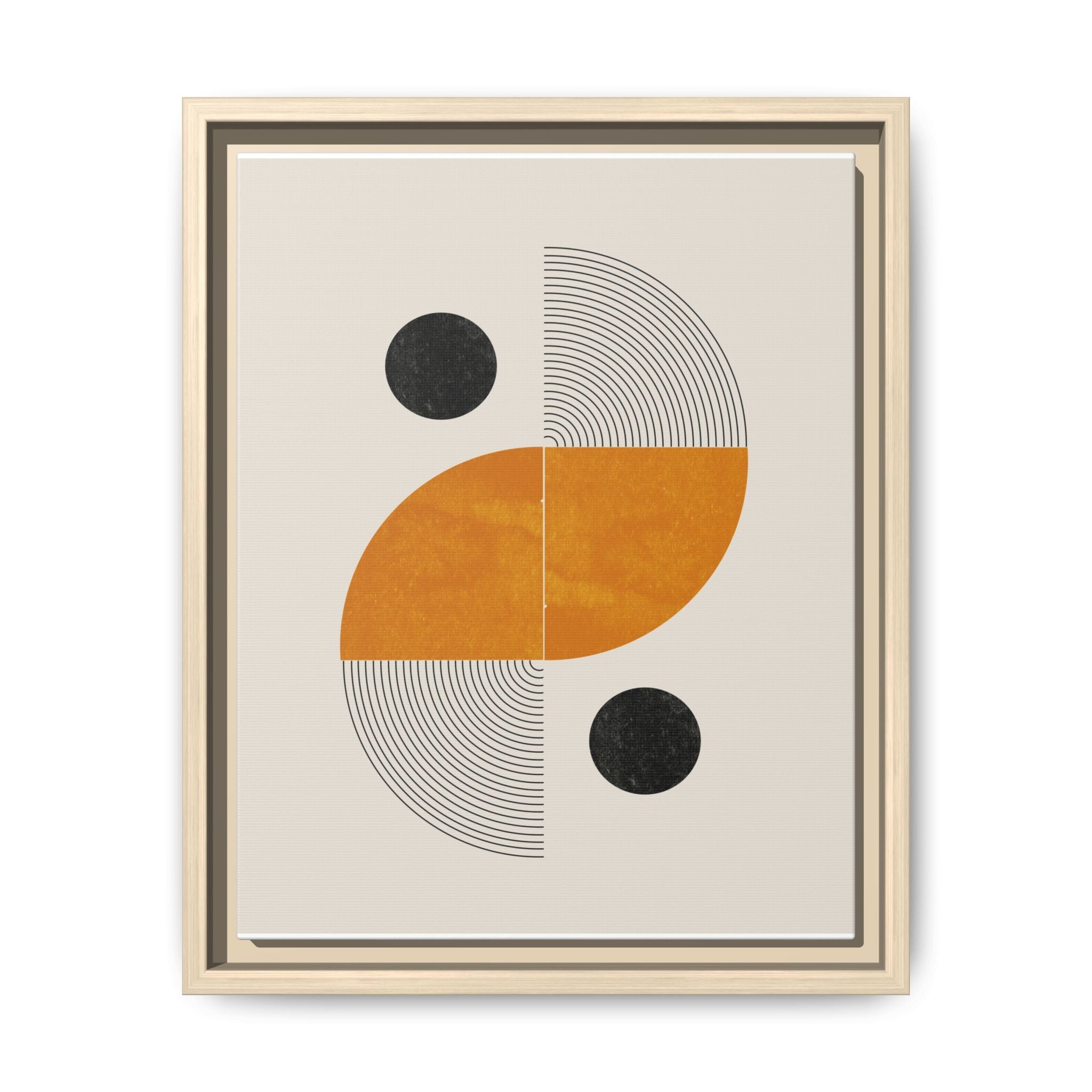 Amber Orbit Balance - Framed