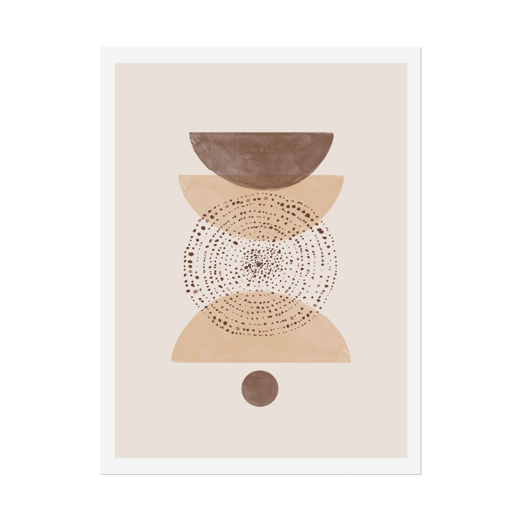 Terracotta Orbit Balance - Poster