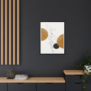 Amber Botanical Drift - Framed