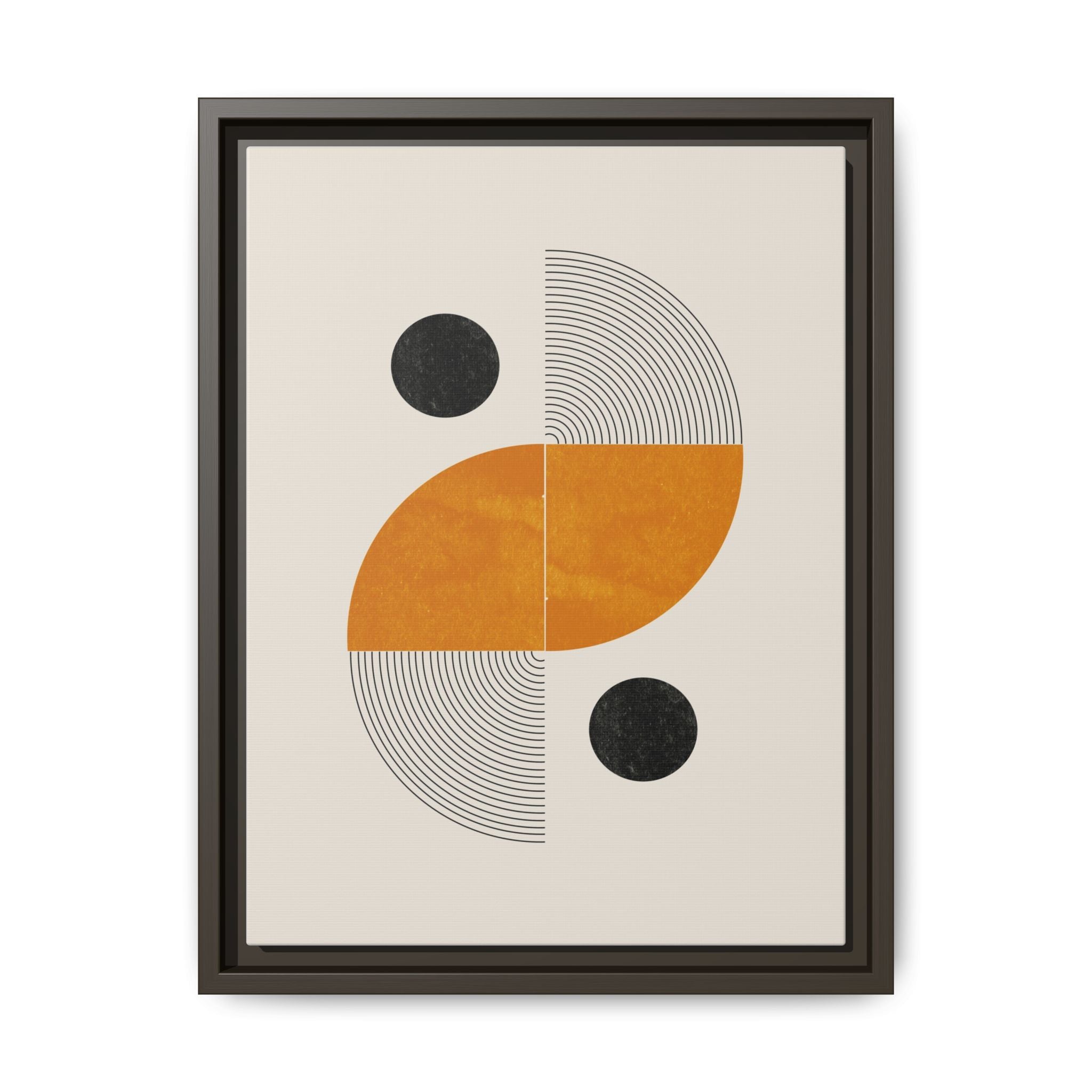 Amber Orbit Balance - Framed