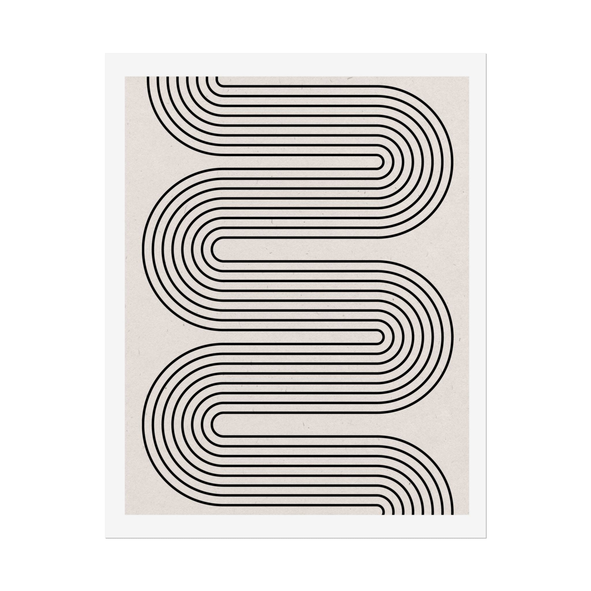 Monoline Rhythm Cascade - Poster