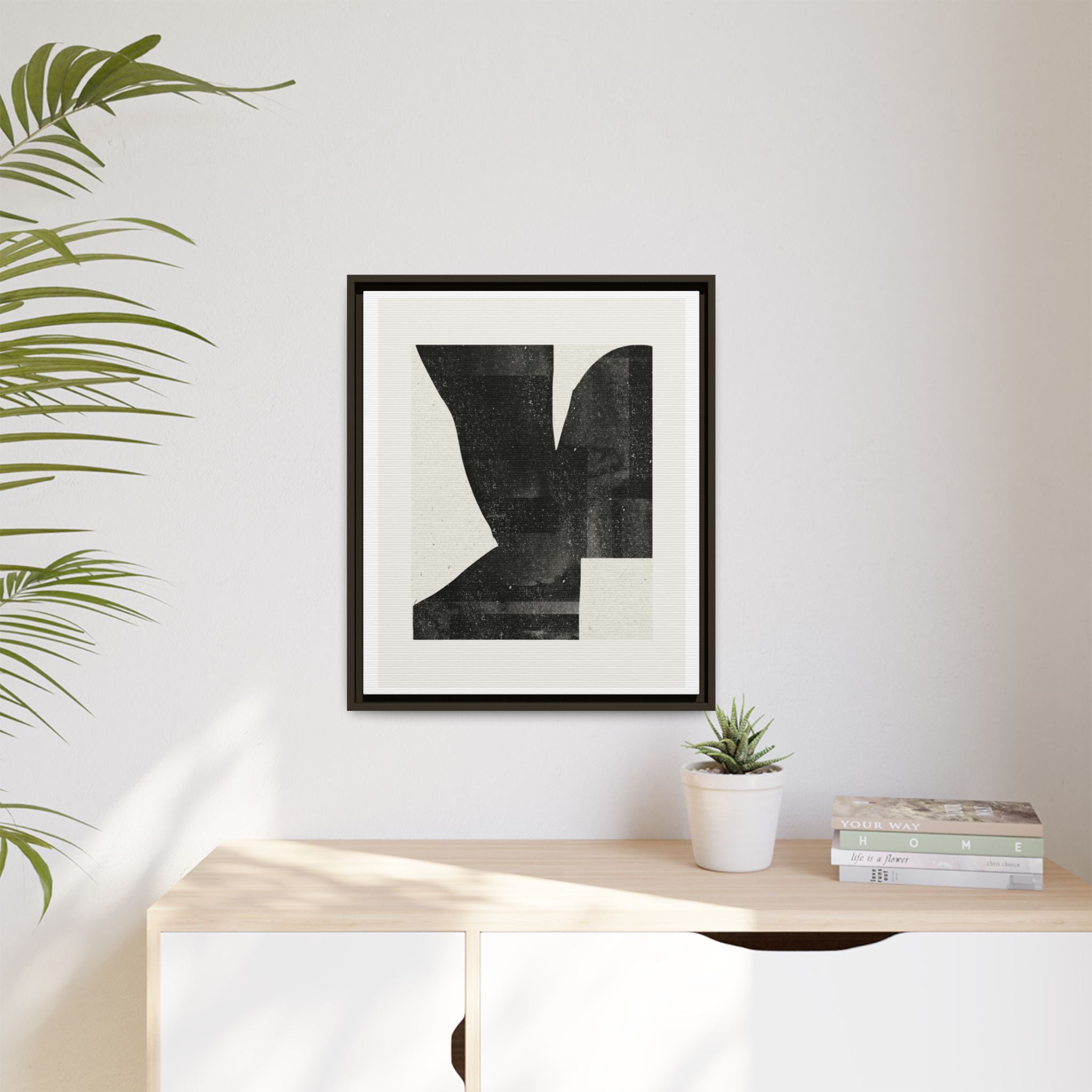 Noir Balance Echoes - Framed