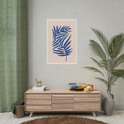 Sapphire Frond Harmony - Poster