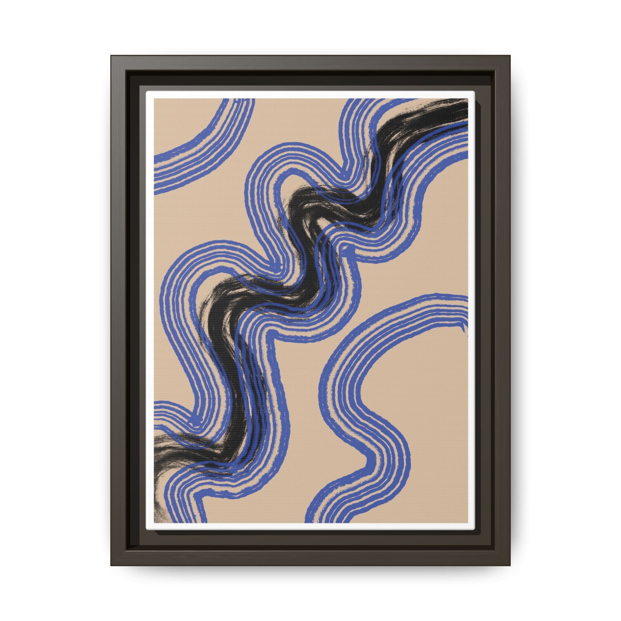 Indigo Rhythm Passage - Framed