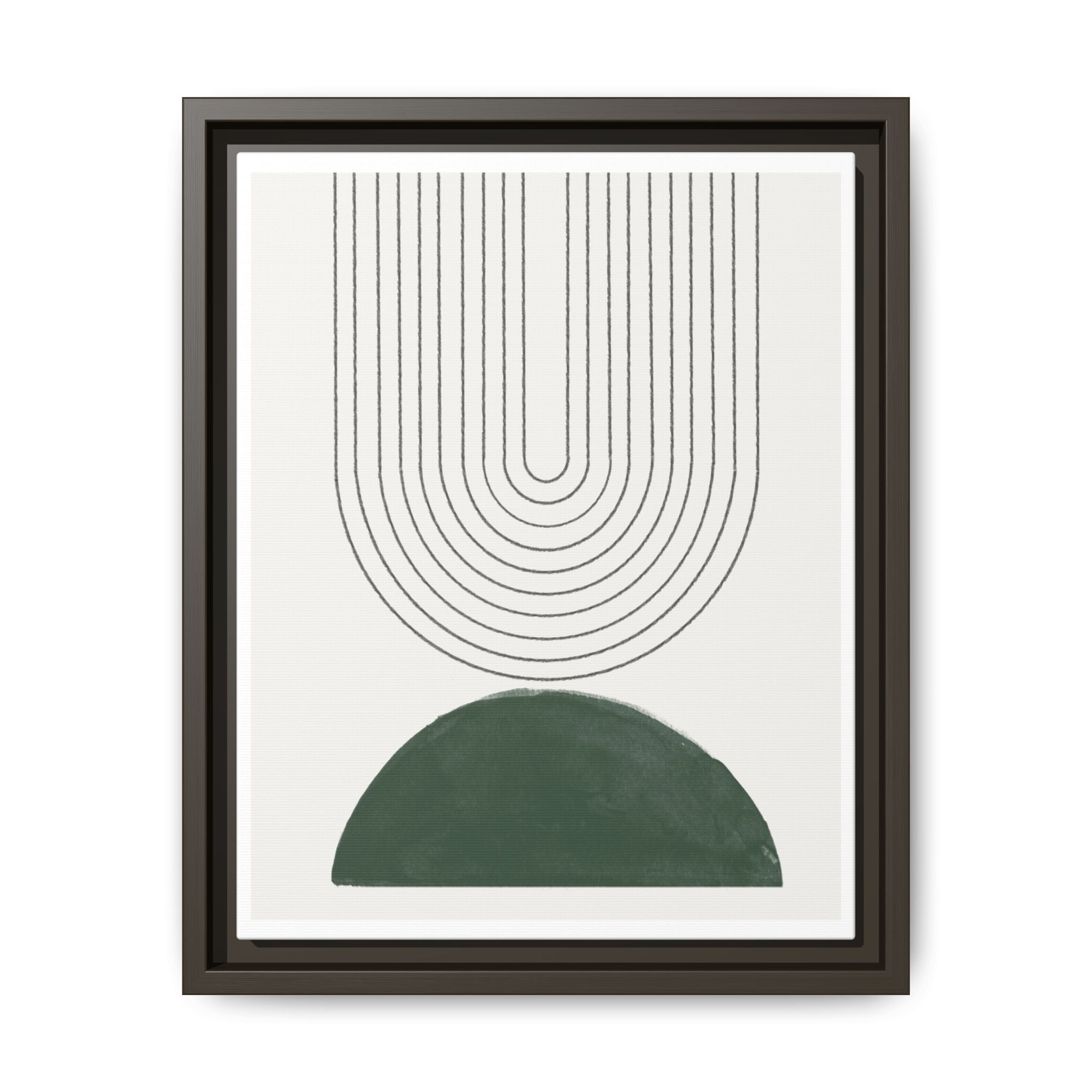 Emerald Echo Pathways - Framed