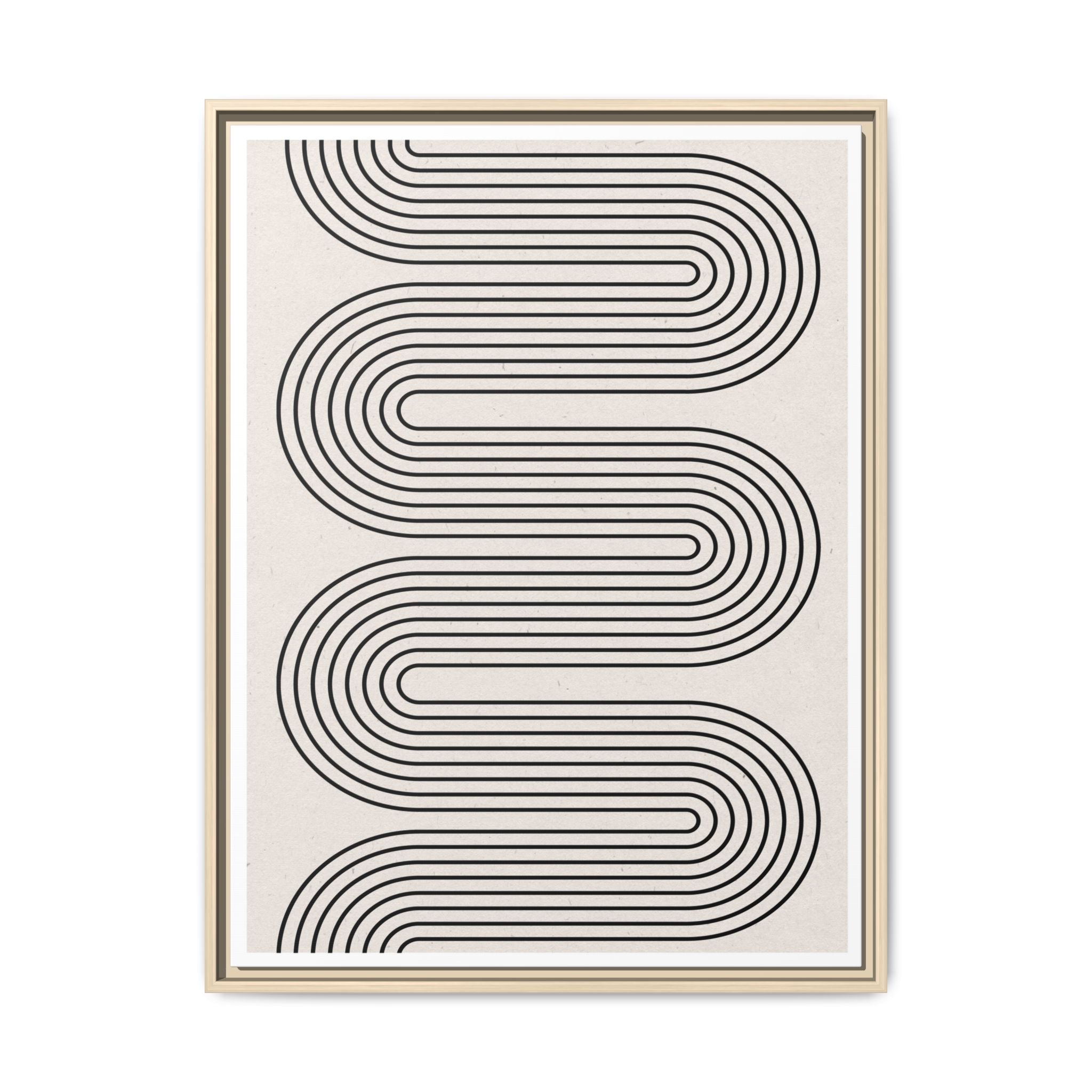 Monoline Rhythm Cascade - Framed