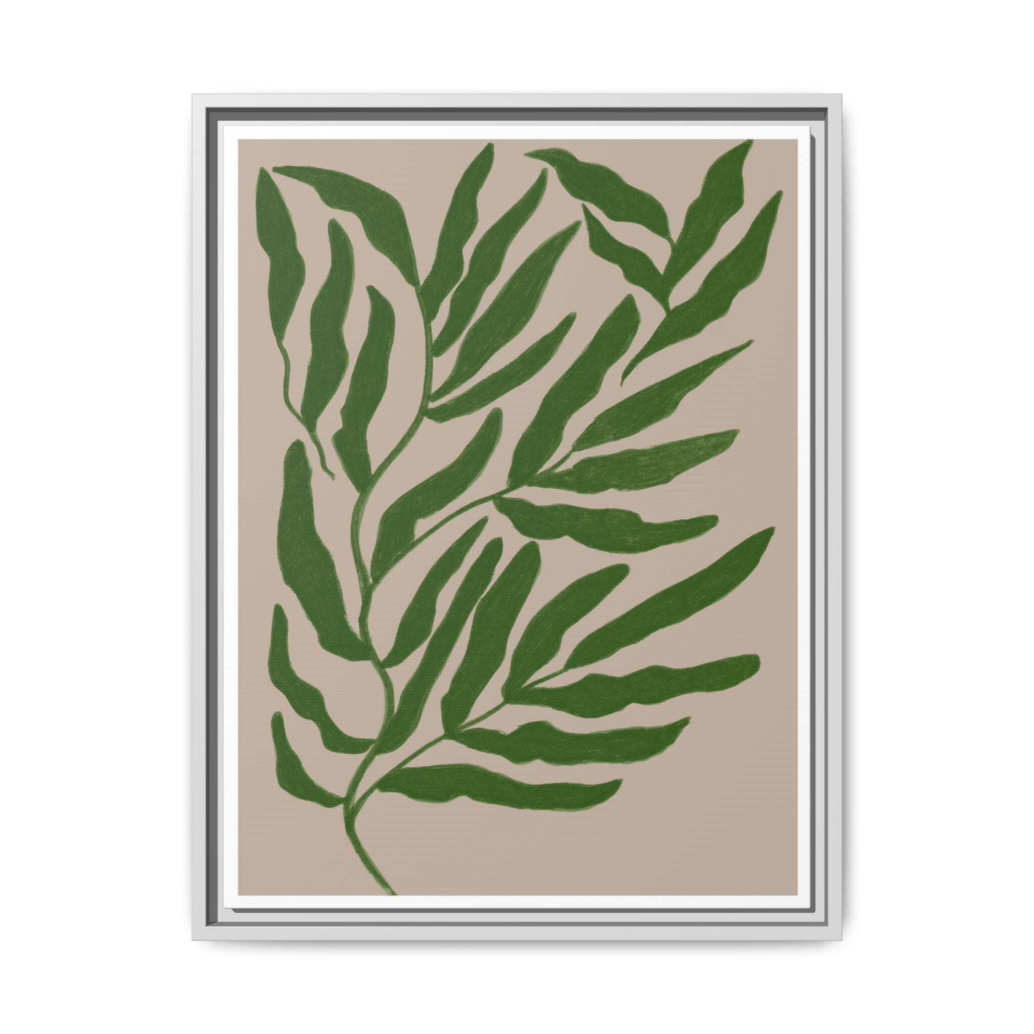 Emerald Canopy Drift - Framed