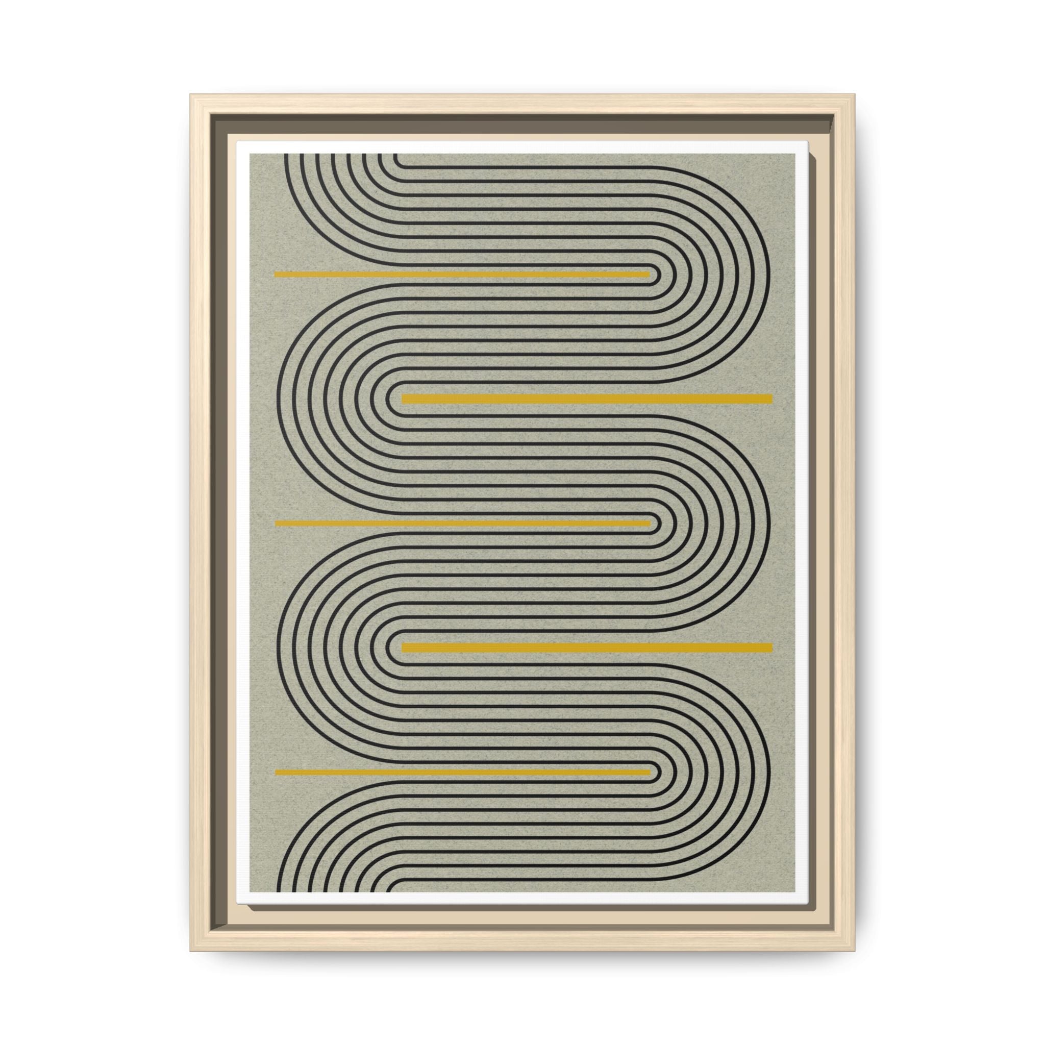 Golden Current Geometry - Framed