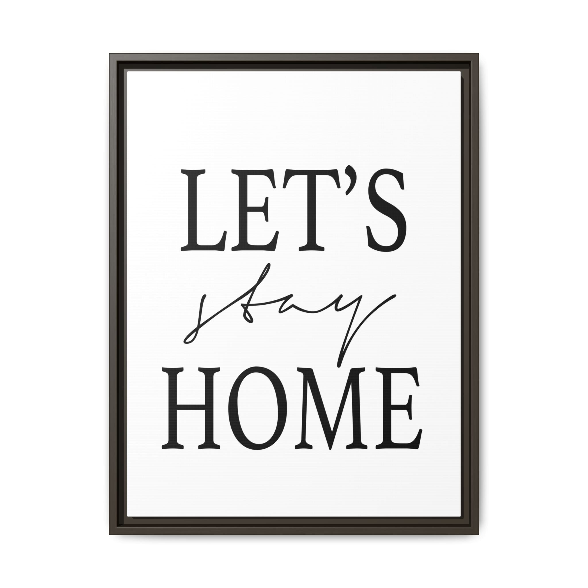 Gentle Haven Typography Glow - Framed
