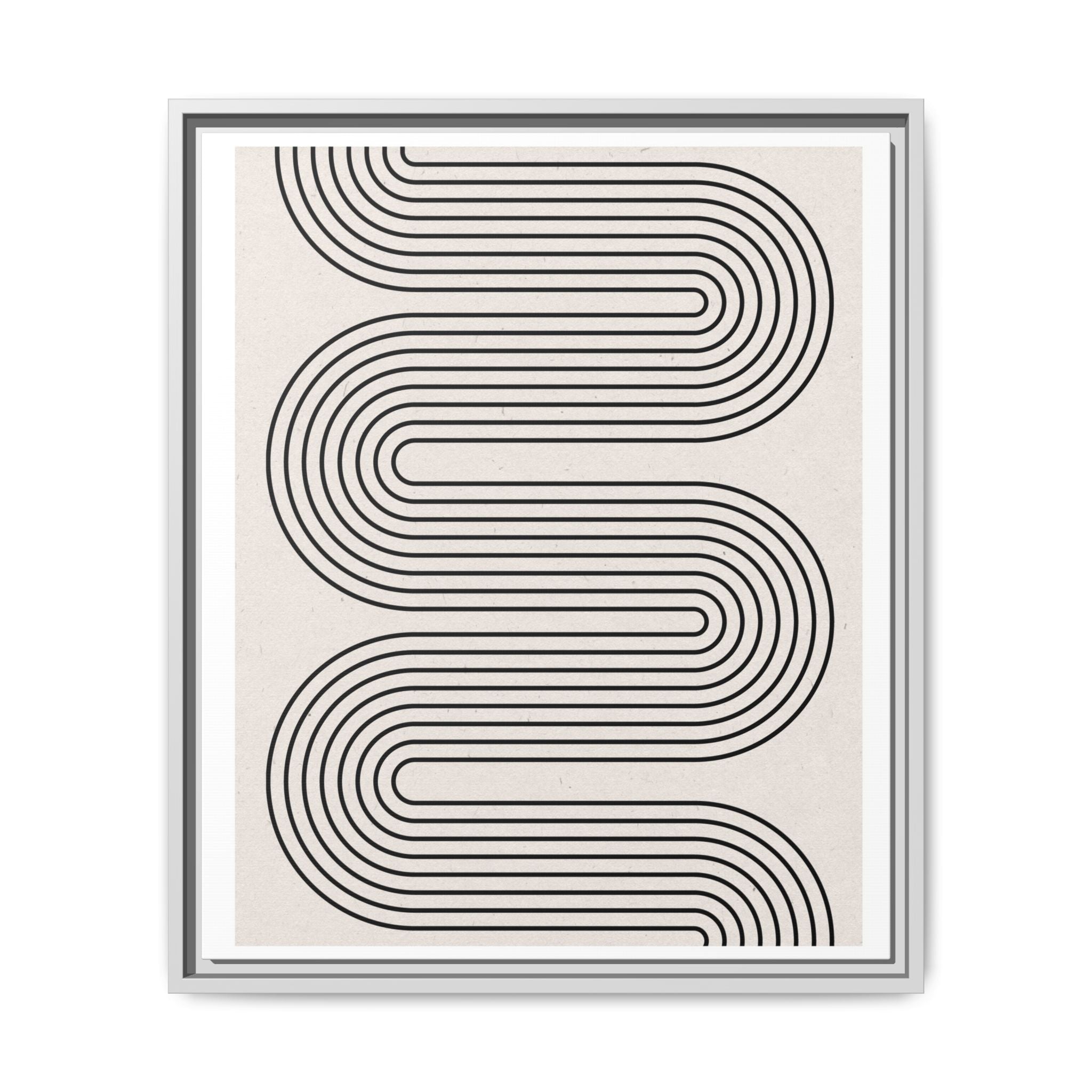 Monoline Rhythm Cascade - Framed