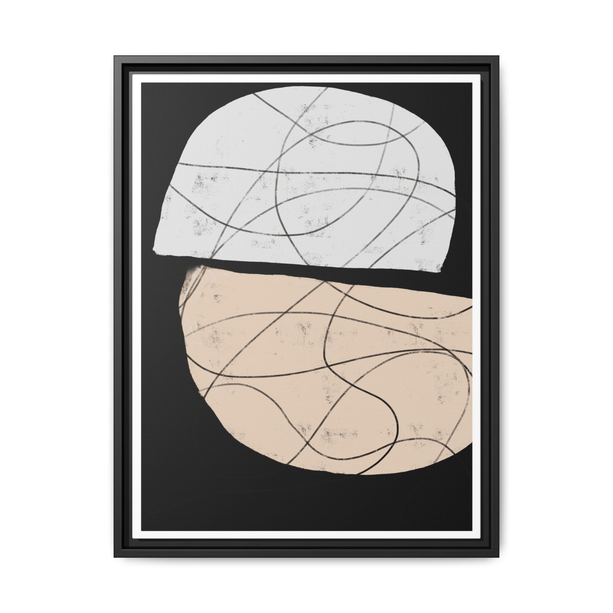 Nocturne Orbit Lines - Framed