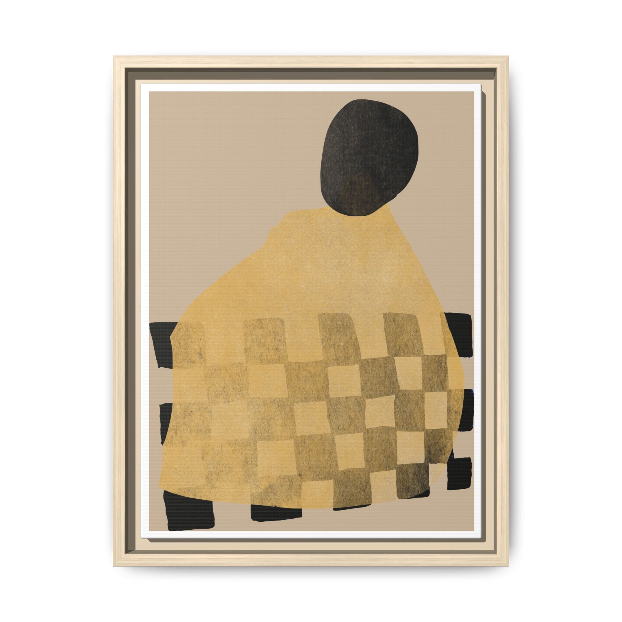 Golden Hearth Pattern Drift - Framed