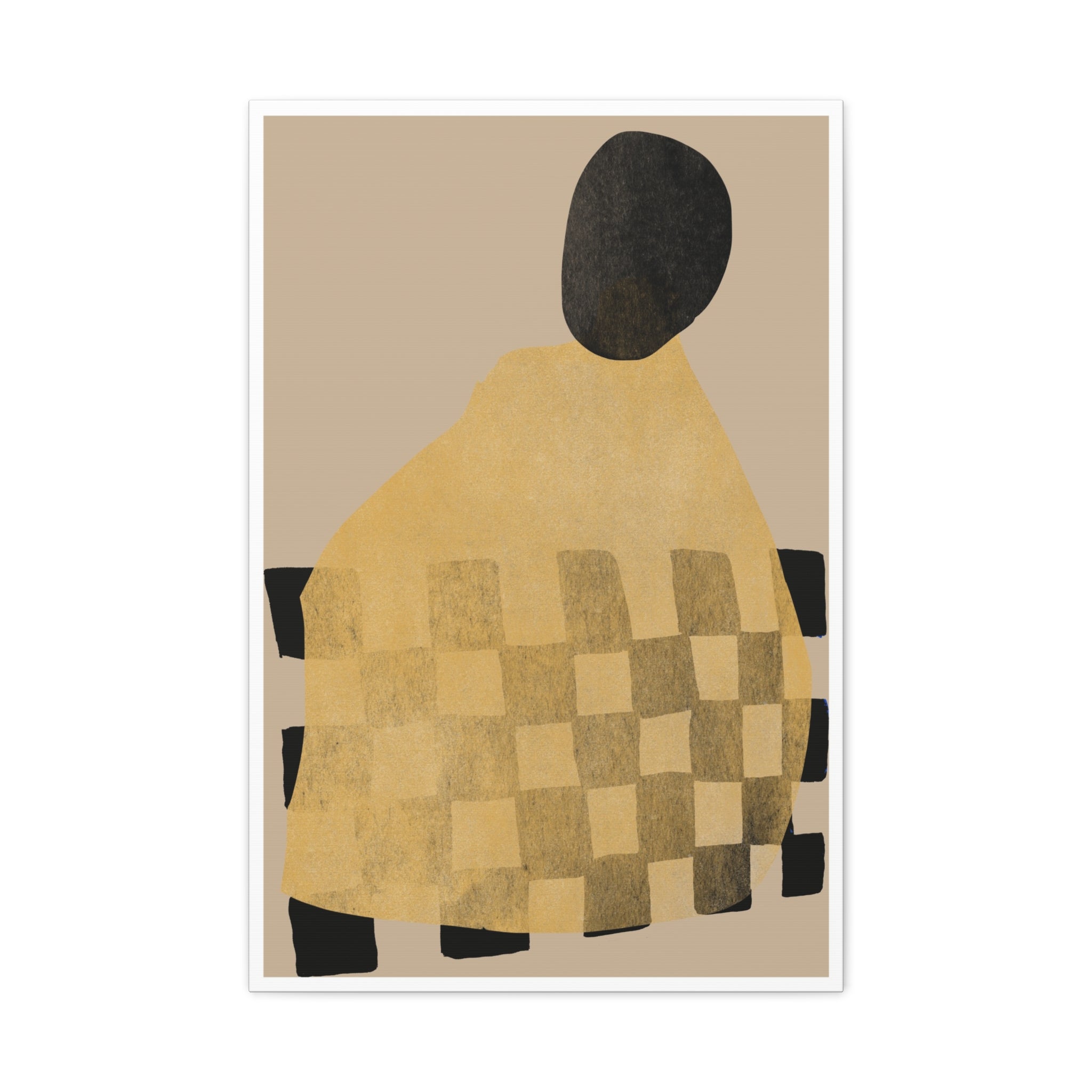 Golden Hearth Pattern Drift - Canvas