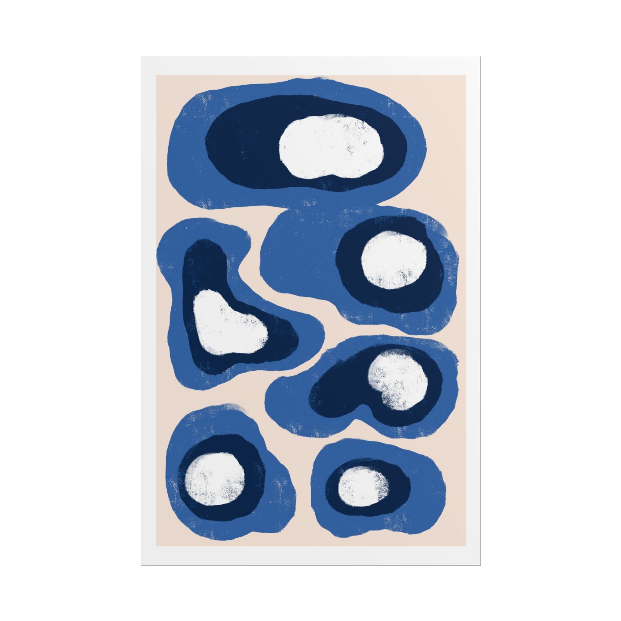 Indigo Orbit Mosaic - Poster