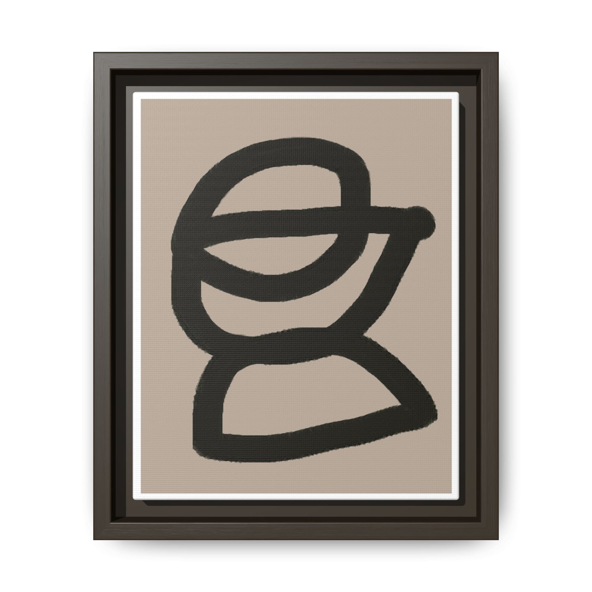 Noir Orbit Silhouette - Framed