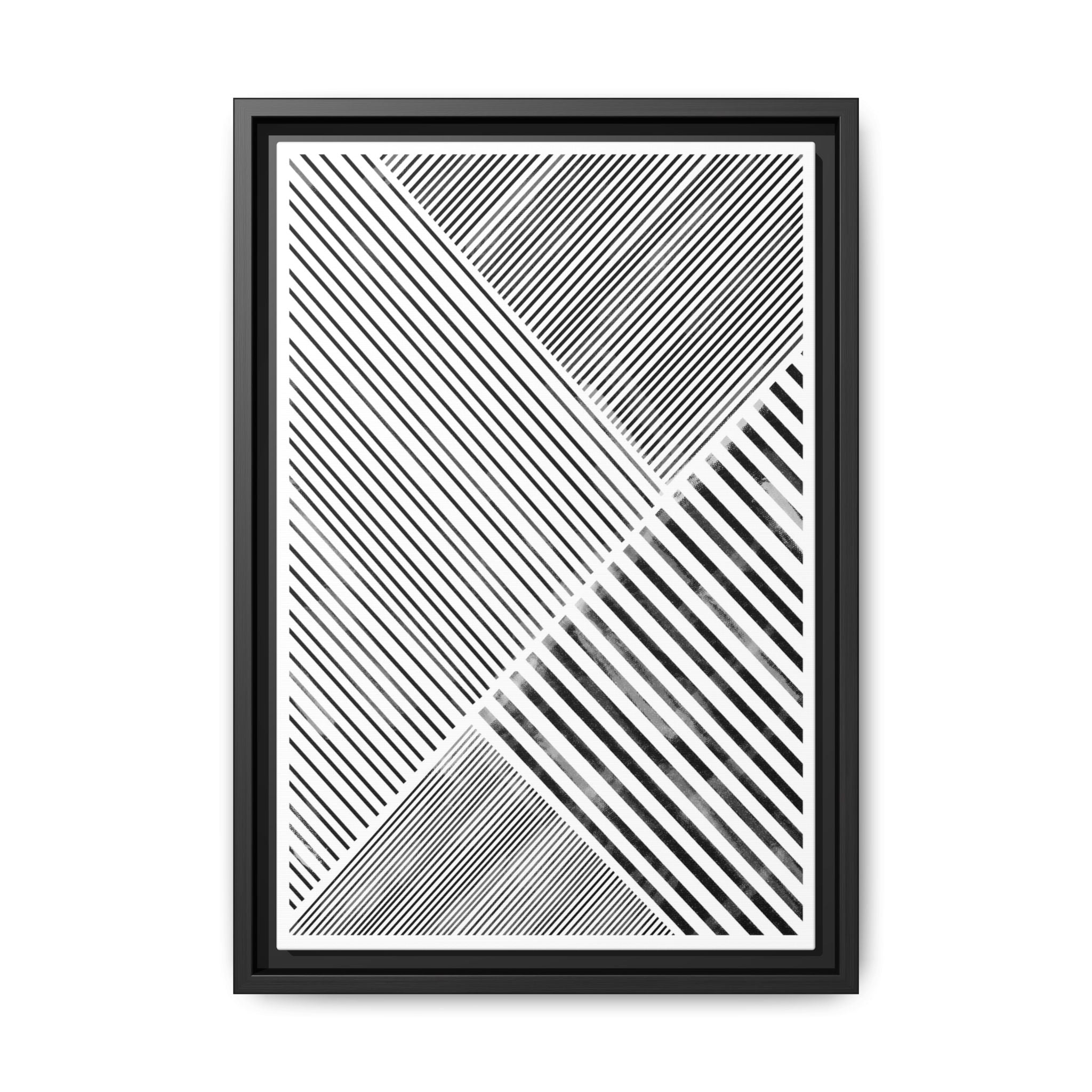 Monochrome Motion Angles - Framed