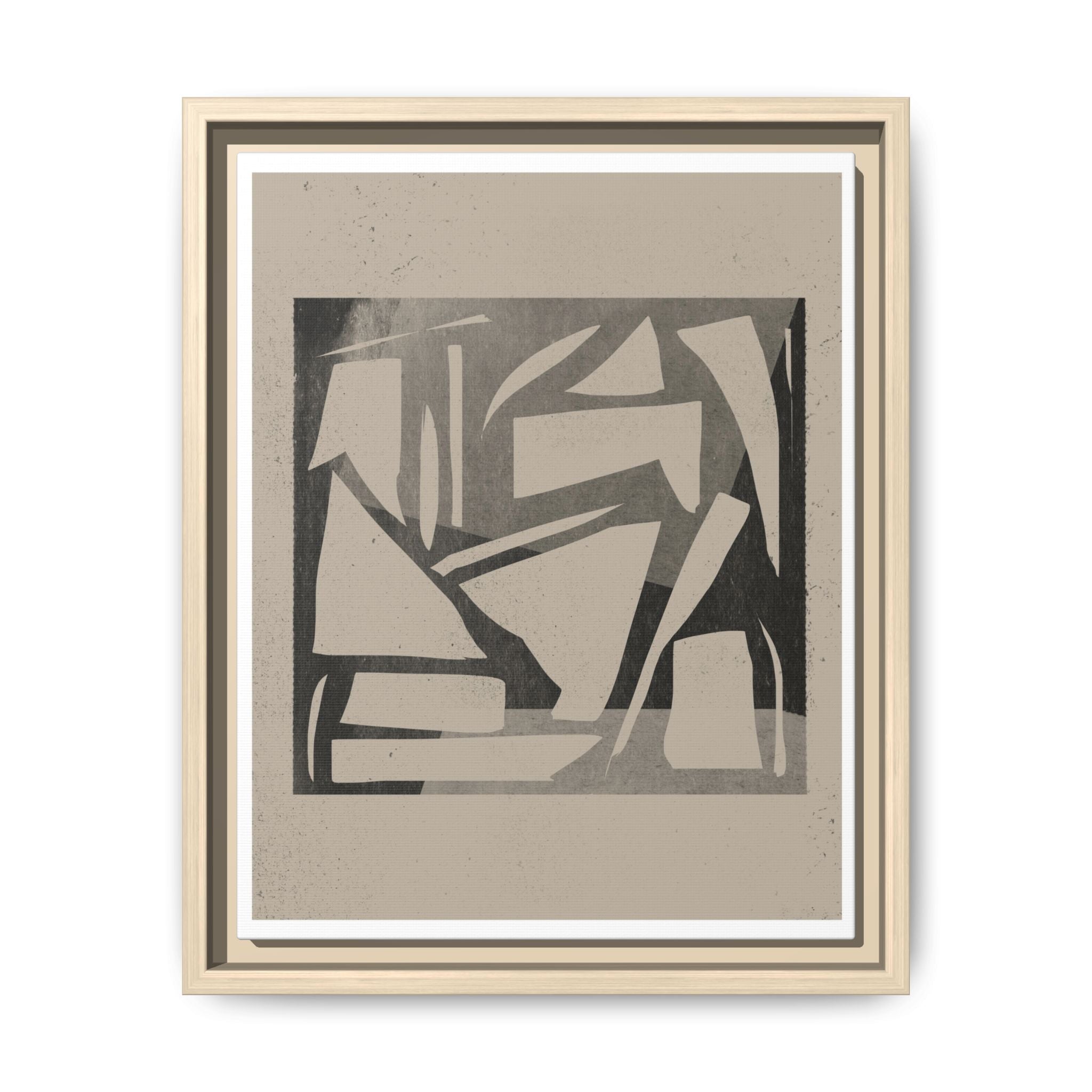 Shadow Fragment Rhythm Study - Framed