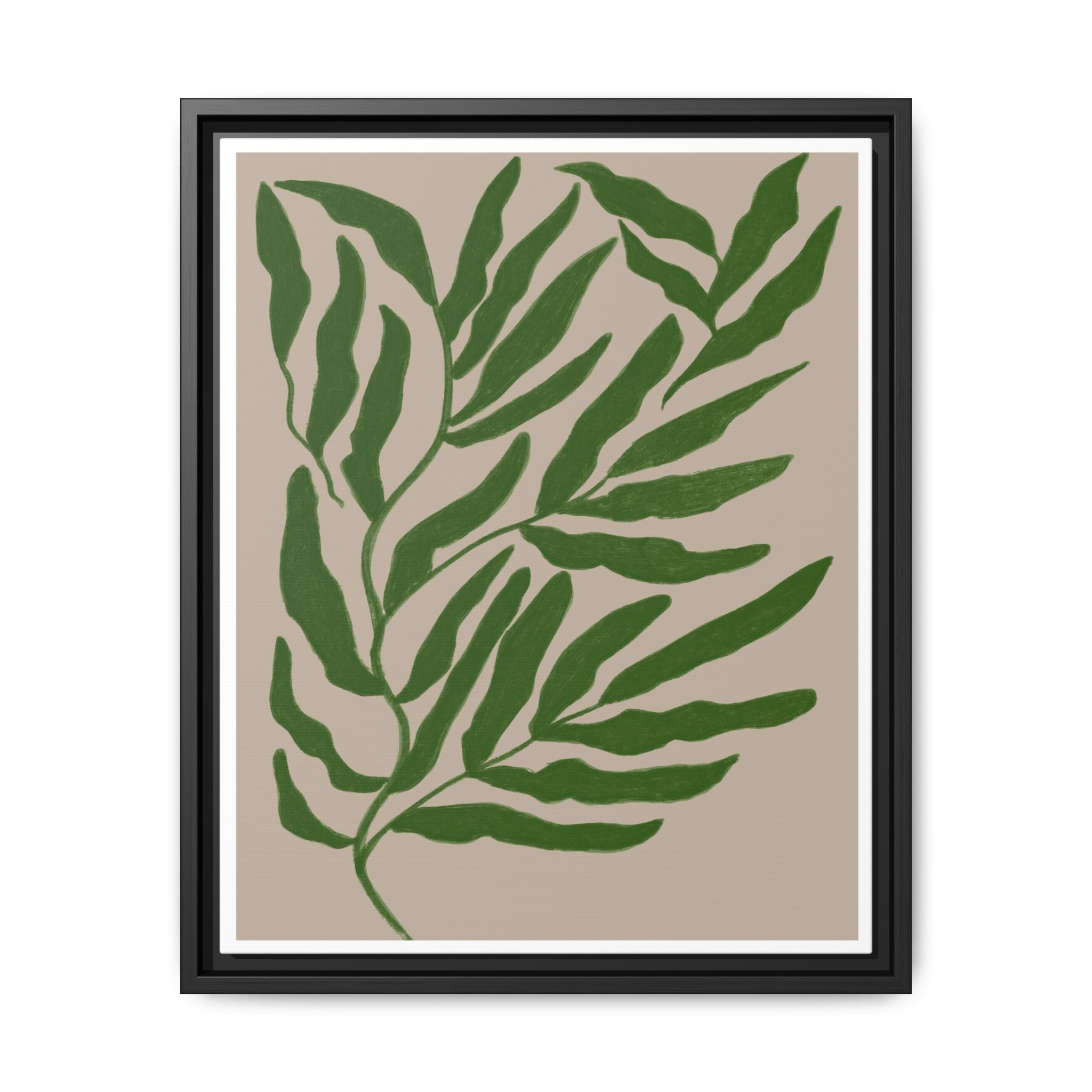 Emerald Canopy Drift - Framed