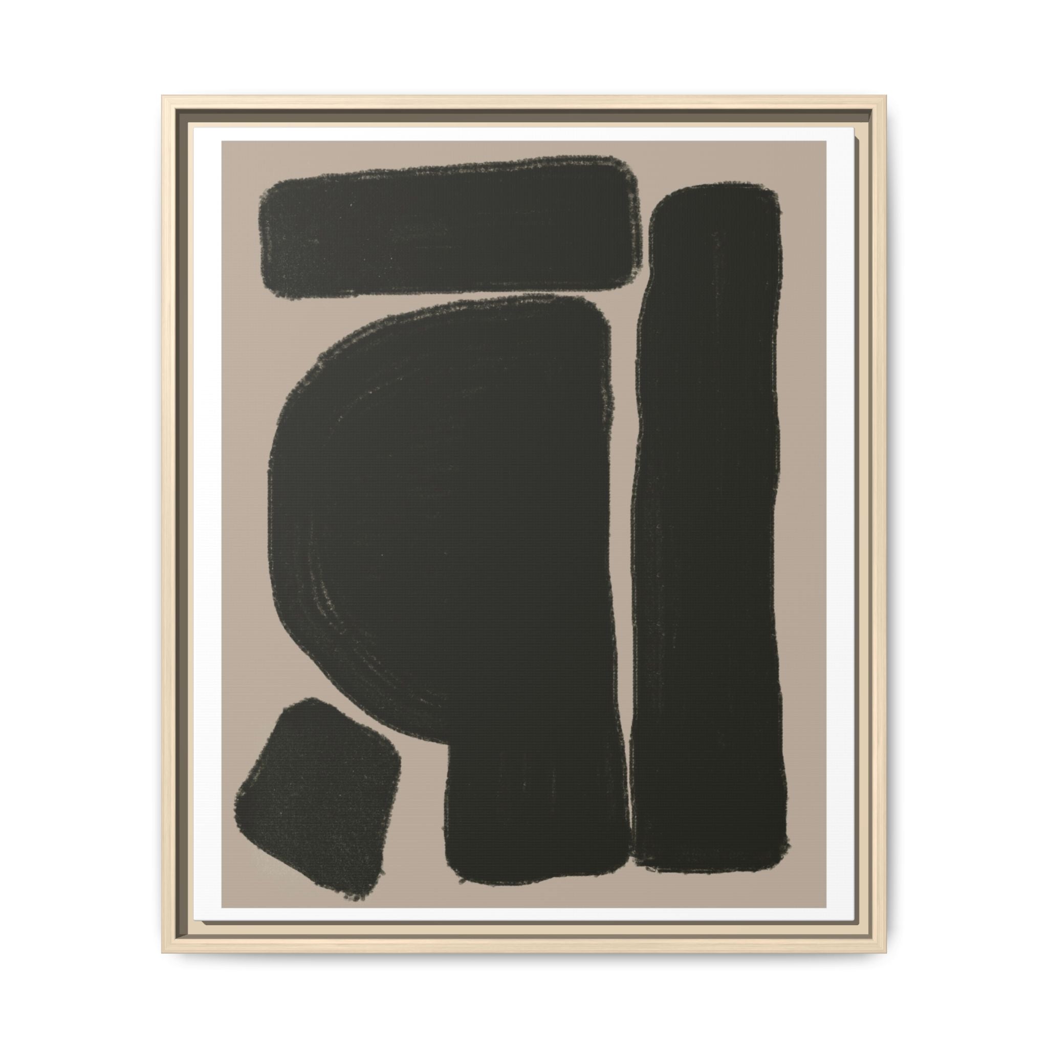 Velvet Obsidian Forms - Framed