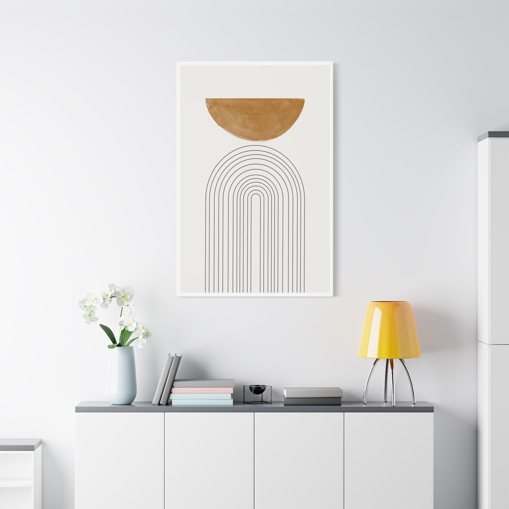 Ochre Horizon Passage - Canvas