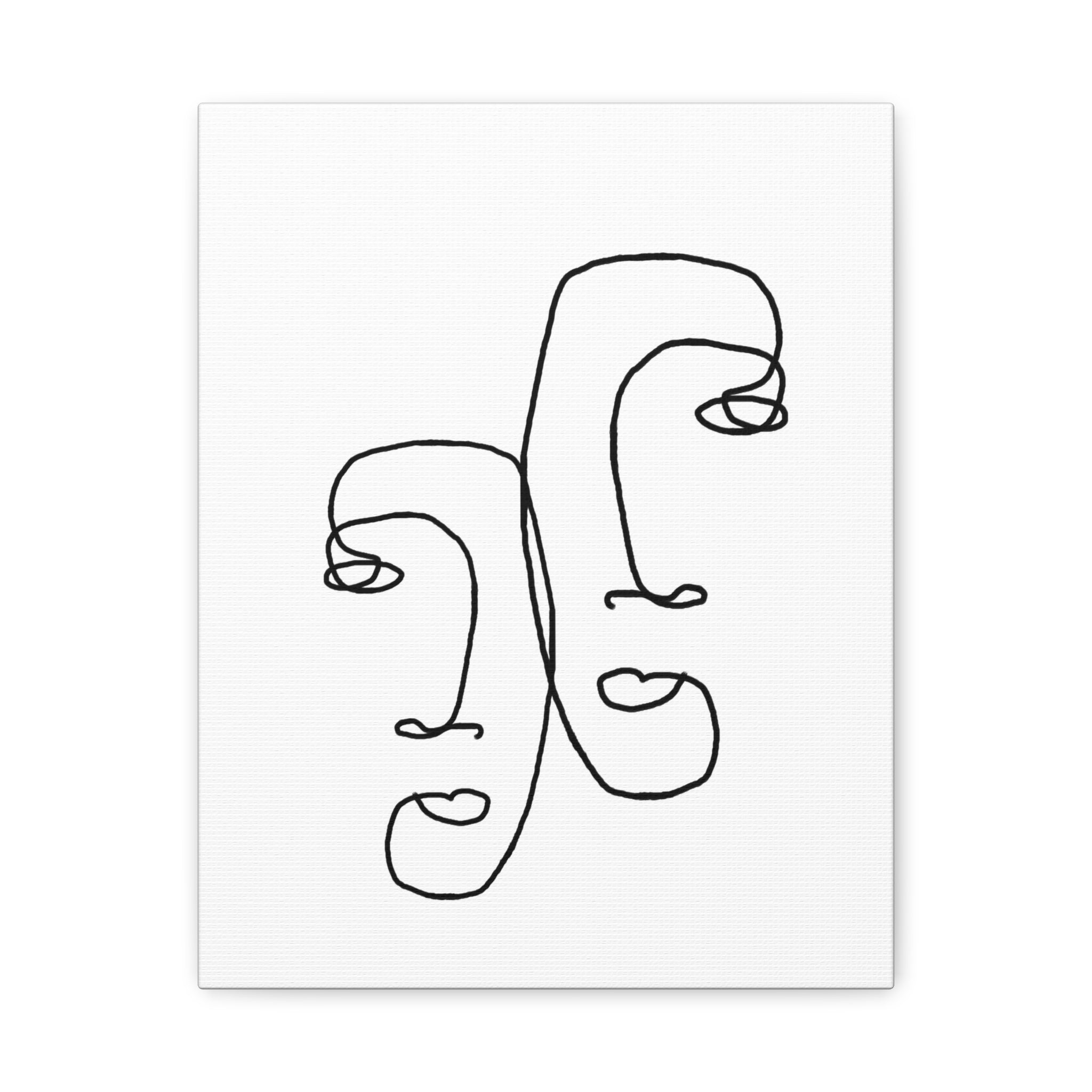 Silent Dual Reflections - Canvas