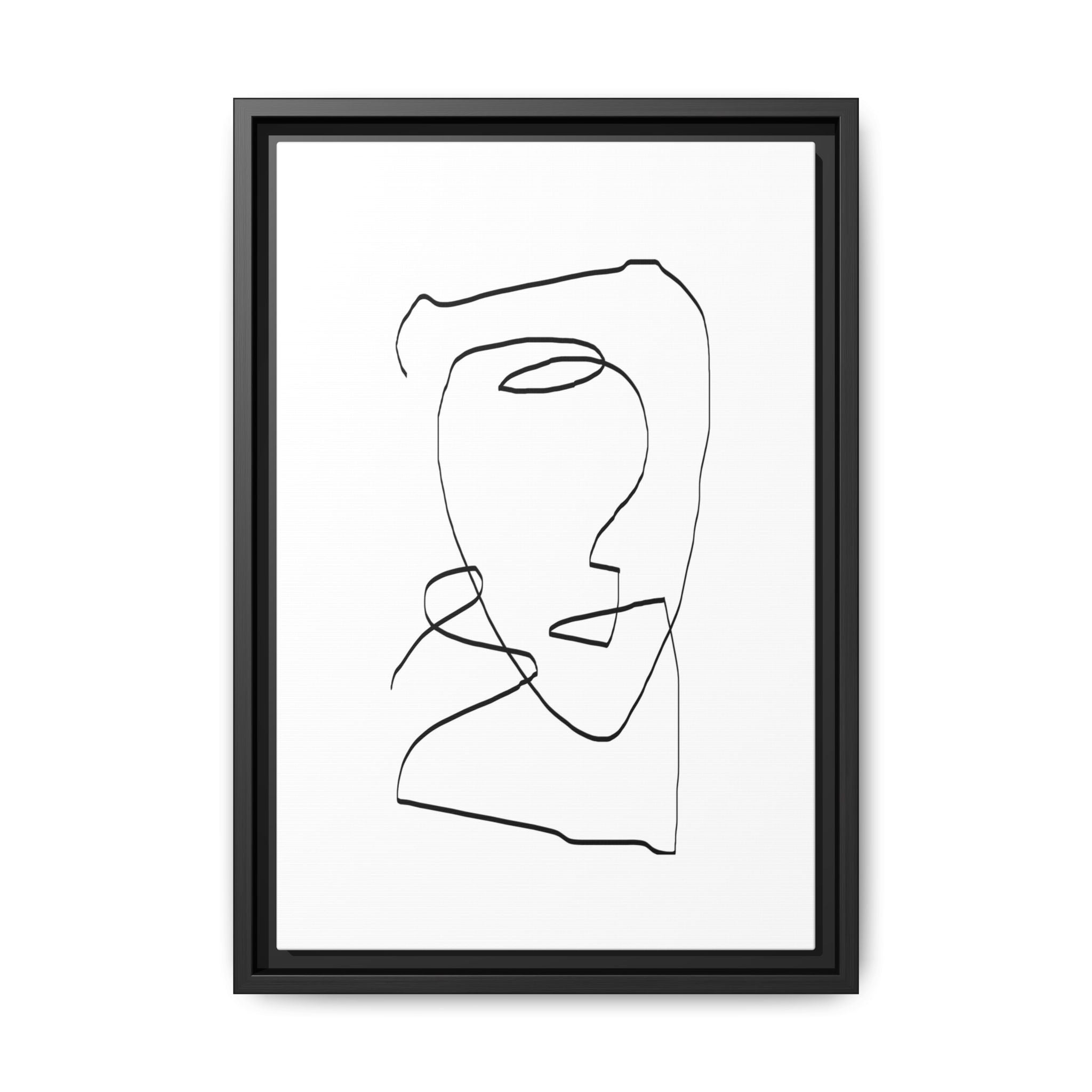 Silent Contour Reverie - Framed