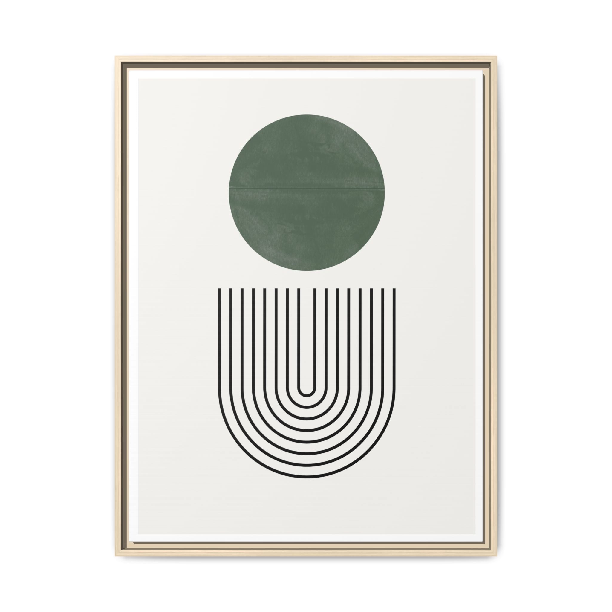 Emerald Orbit Pathways - Framed
