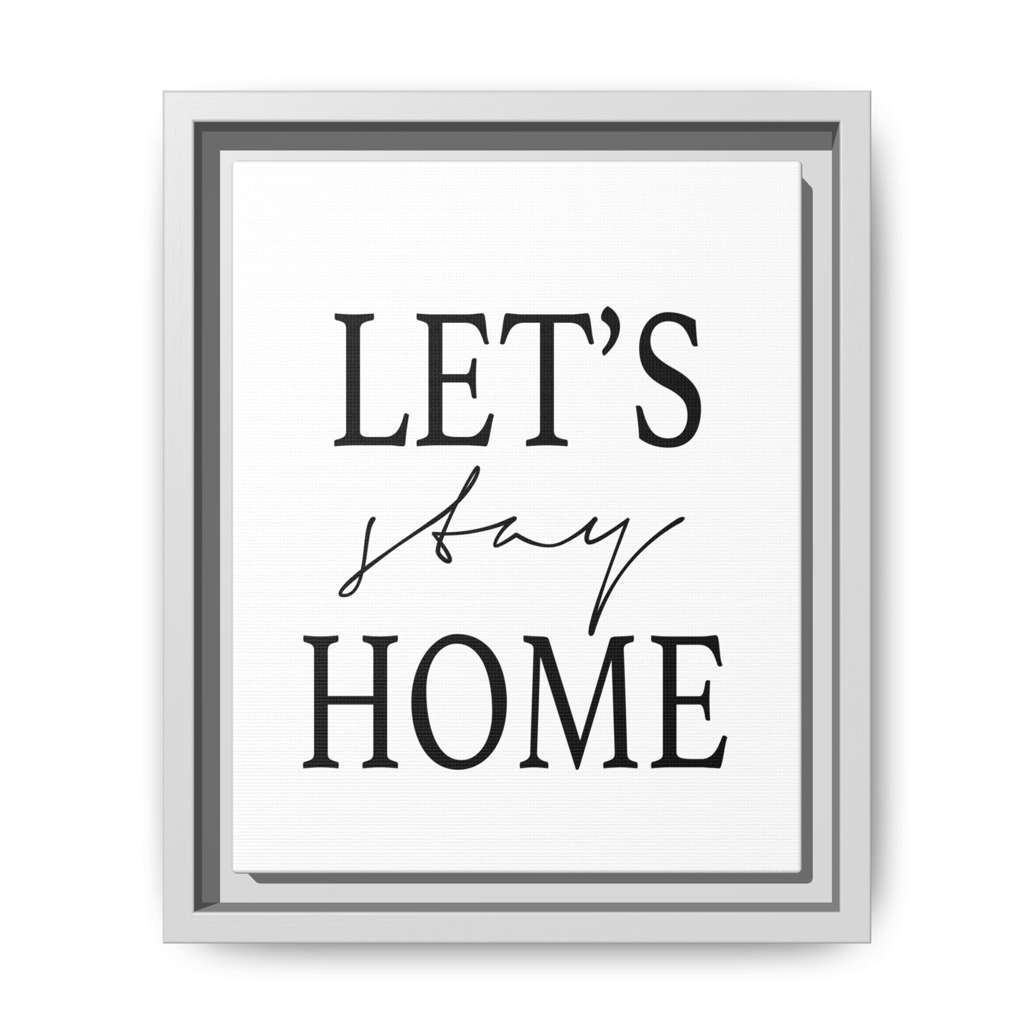 Gentle Haven Typography Glow - Framed
