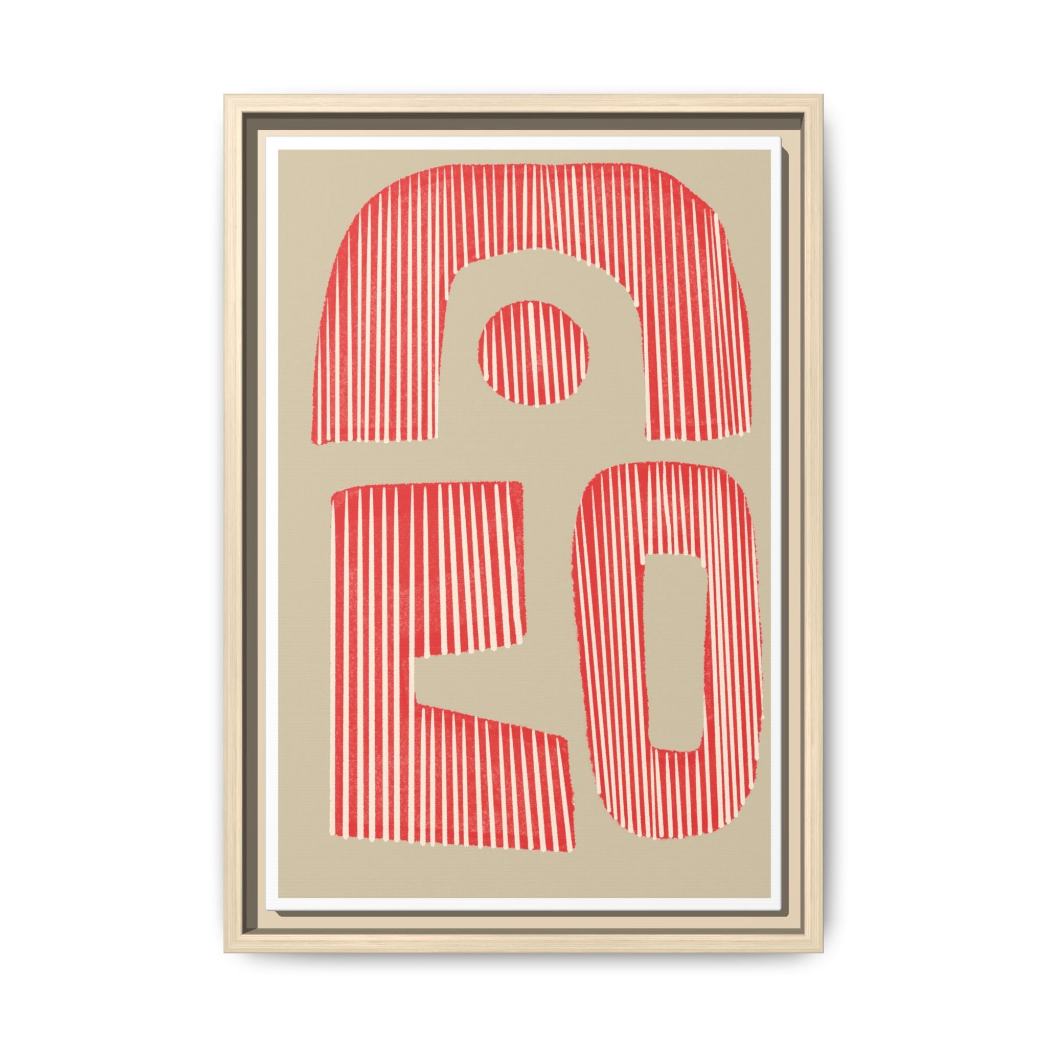 Coral Echo Forms - Framed