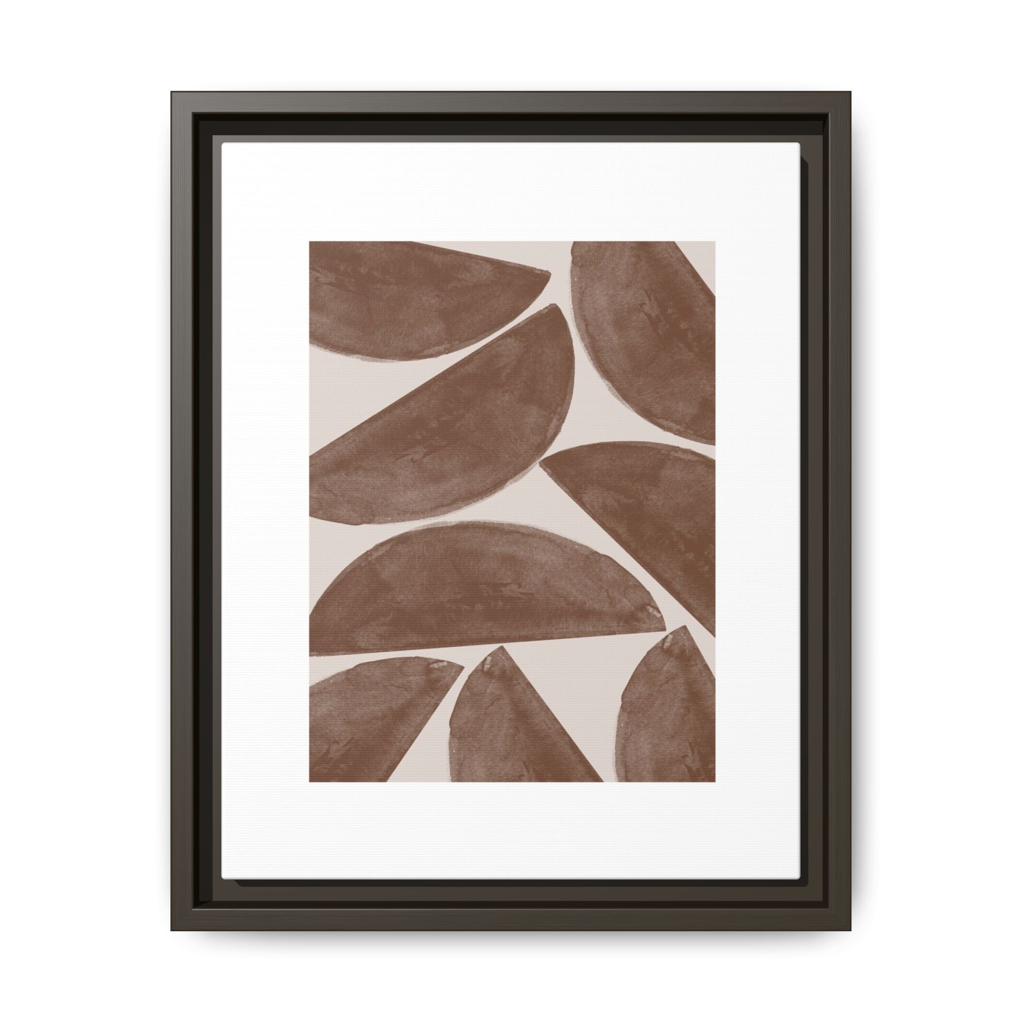 Terracotta Crescent Rhythm - Framed