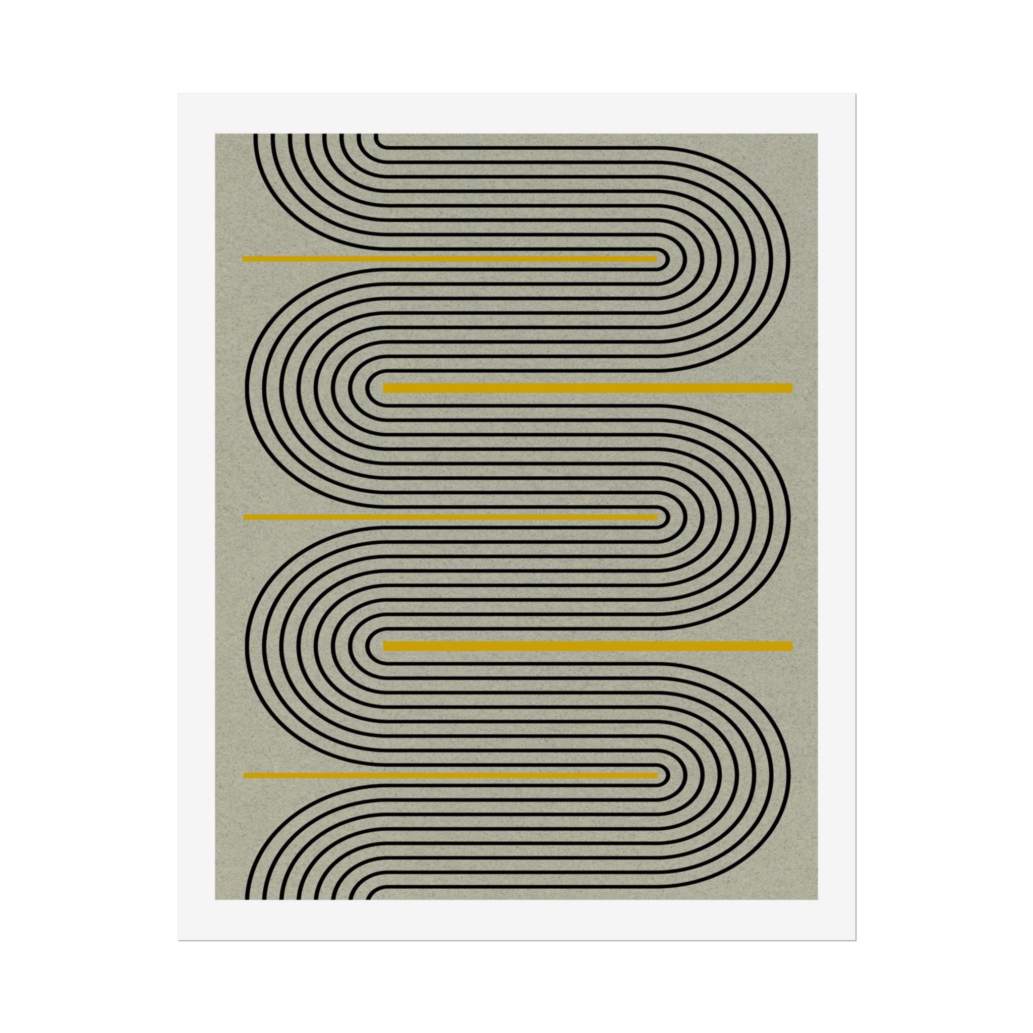 Golden Current Geometry - Poster