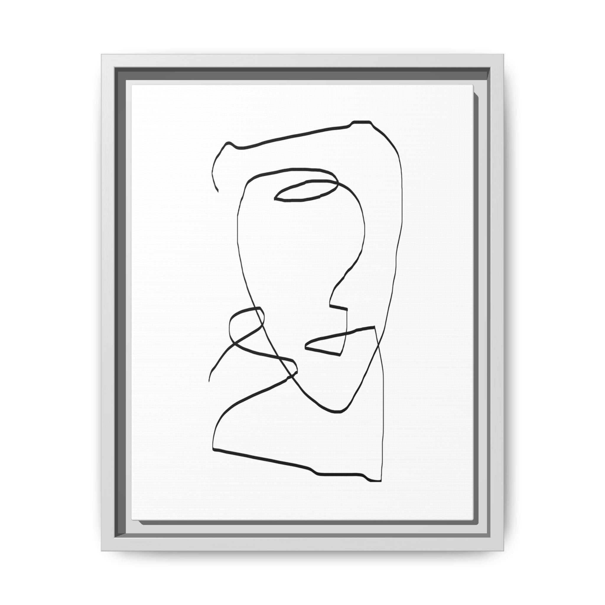 Silent Contour Reverie - Framed