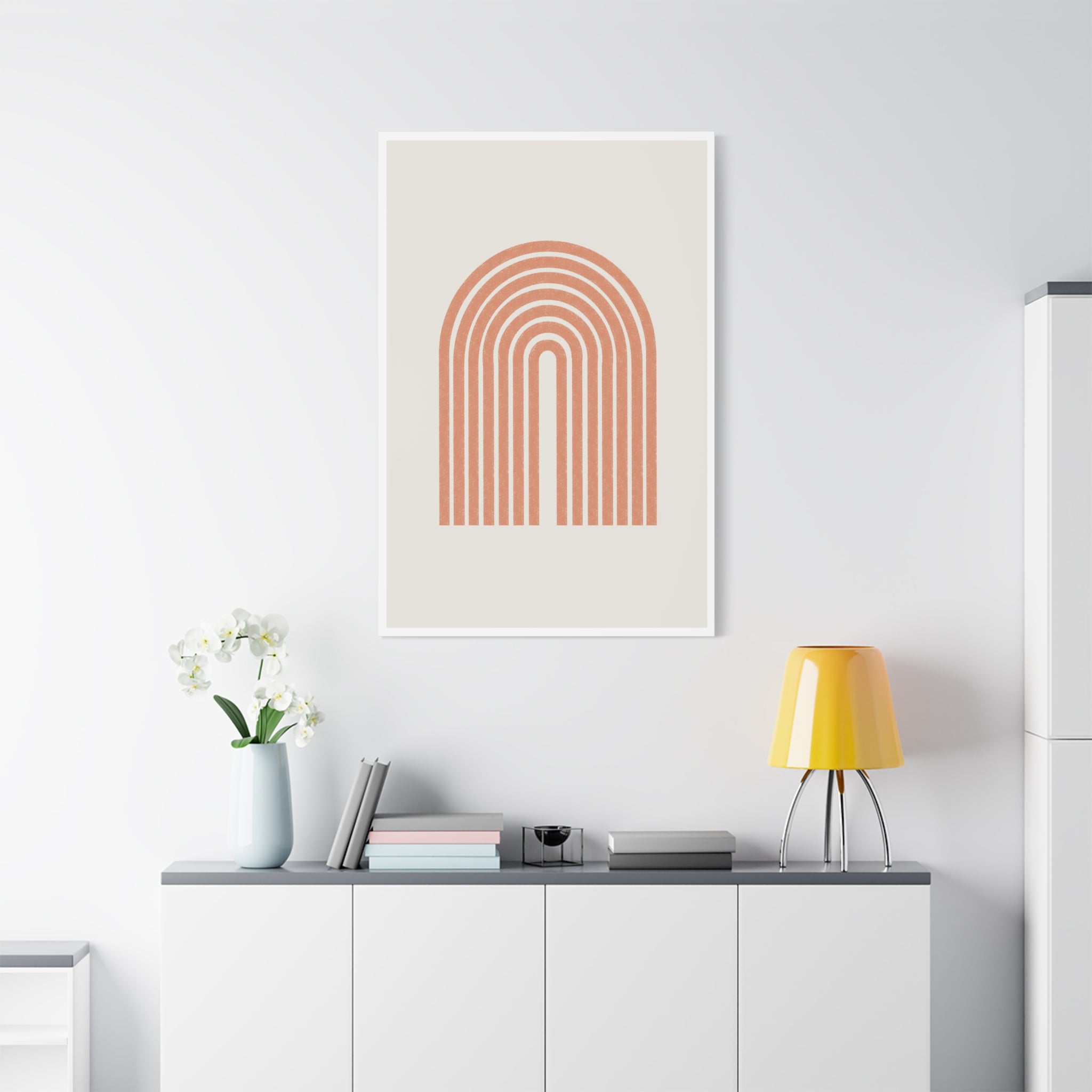 Terracotta Arc Whisper - Canvas