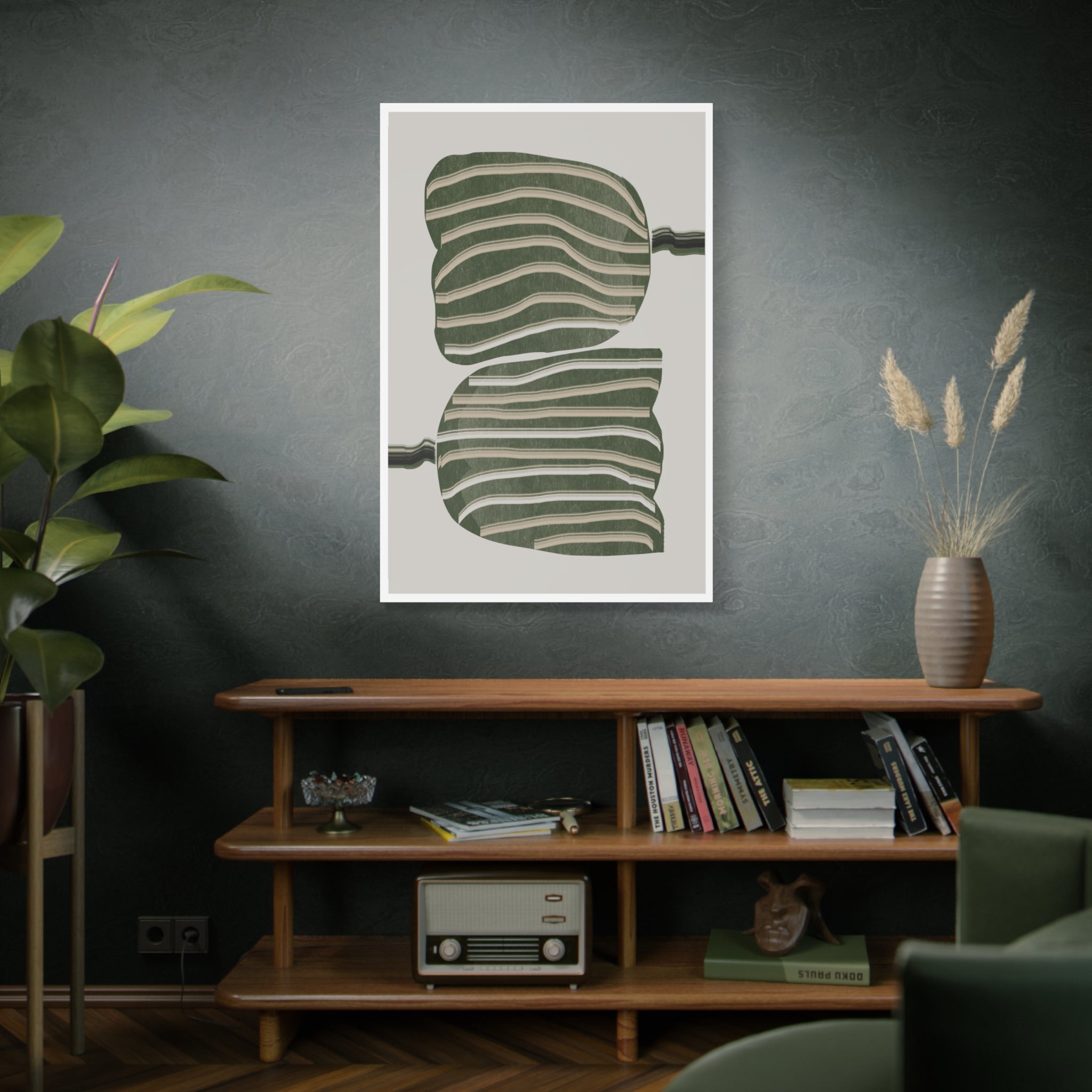 Verdant Echo Layers - Canvas