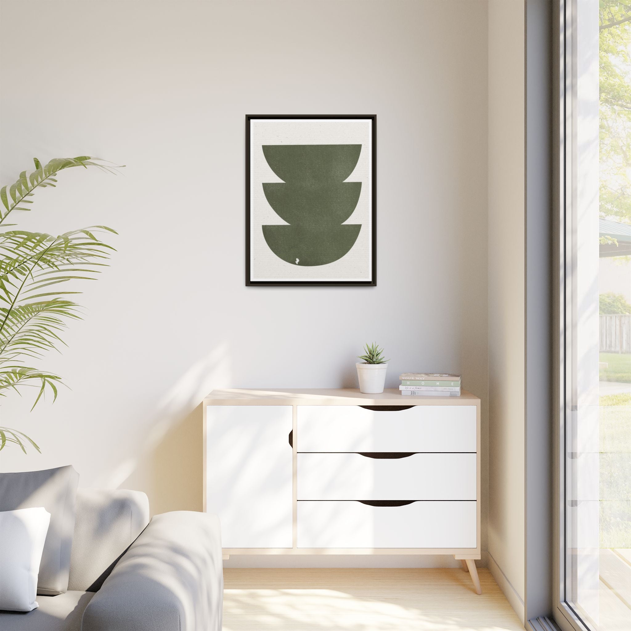 Olive Balance Forms - Framed