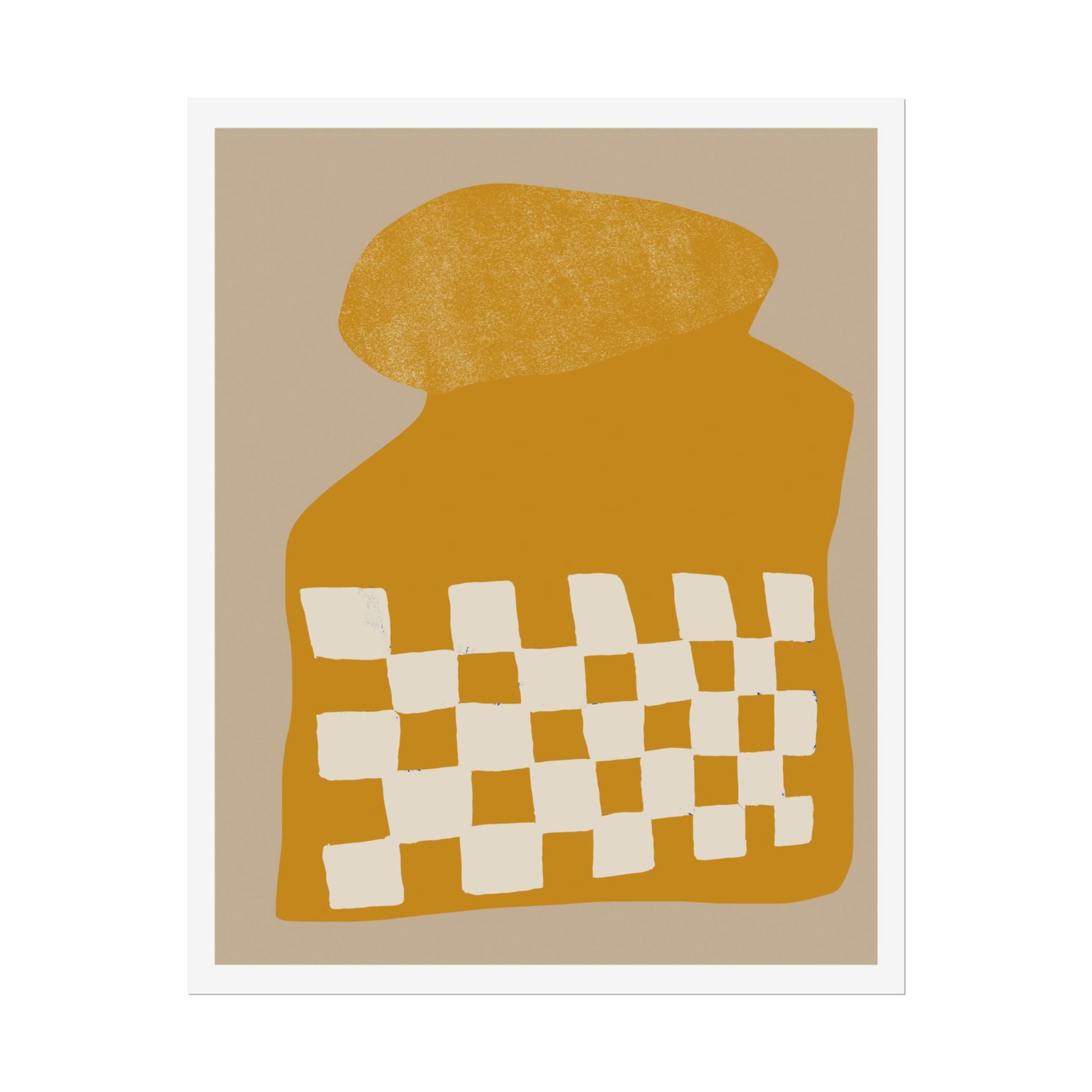 Golden Mosaic Bloom - Poster